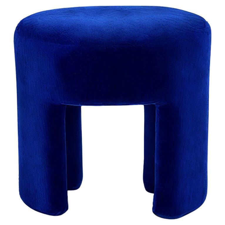 Radical Design Blue Velvet Stool Furia