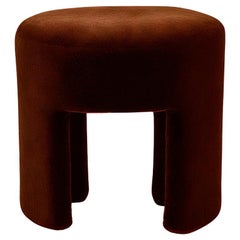 Radical Design Brown Velvet Stool Furia