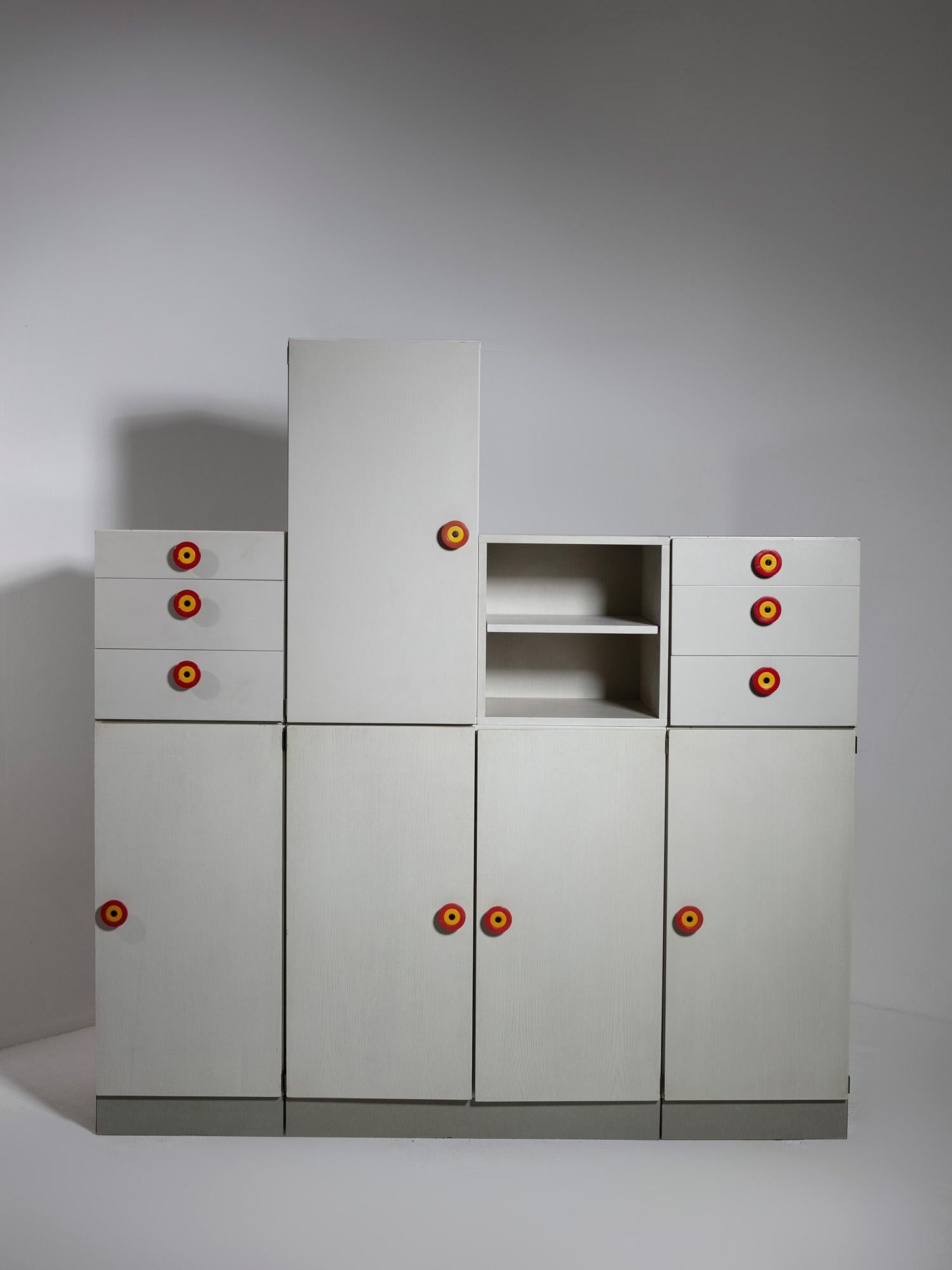 Radical Design Kubirolo Cabinets by Ettore Sottsass for Poltronova, Italy, 1960s In Good Condition In Milan, IT