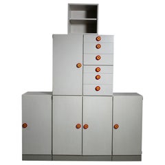 Radical Design Kubirolo Cabinets by Ettore Sottsass for Poltronova, Italy, 1960s