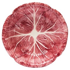 Ensaladera de cerámica pintada a mano Radicchio, Made in Italy