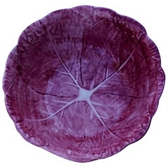 Radicchio, handbemalte Salatschale aus Keramik, hergestellt in Italien