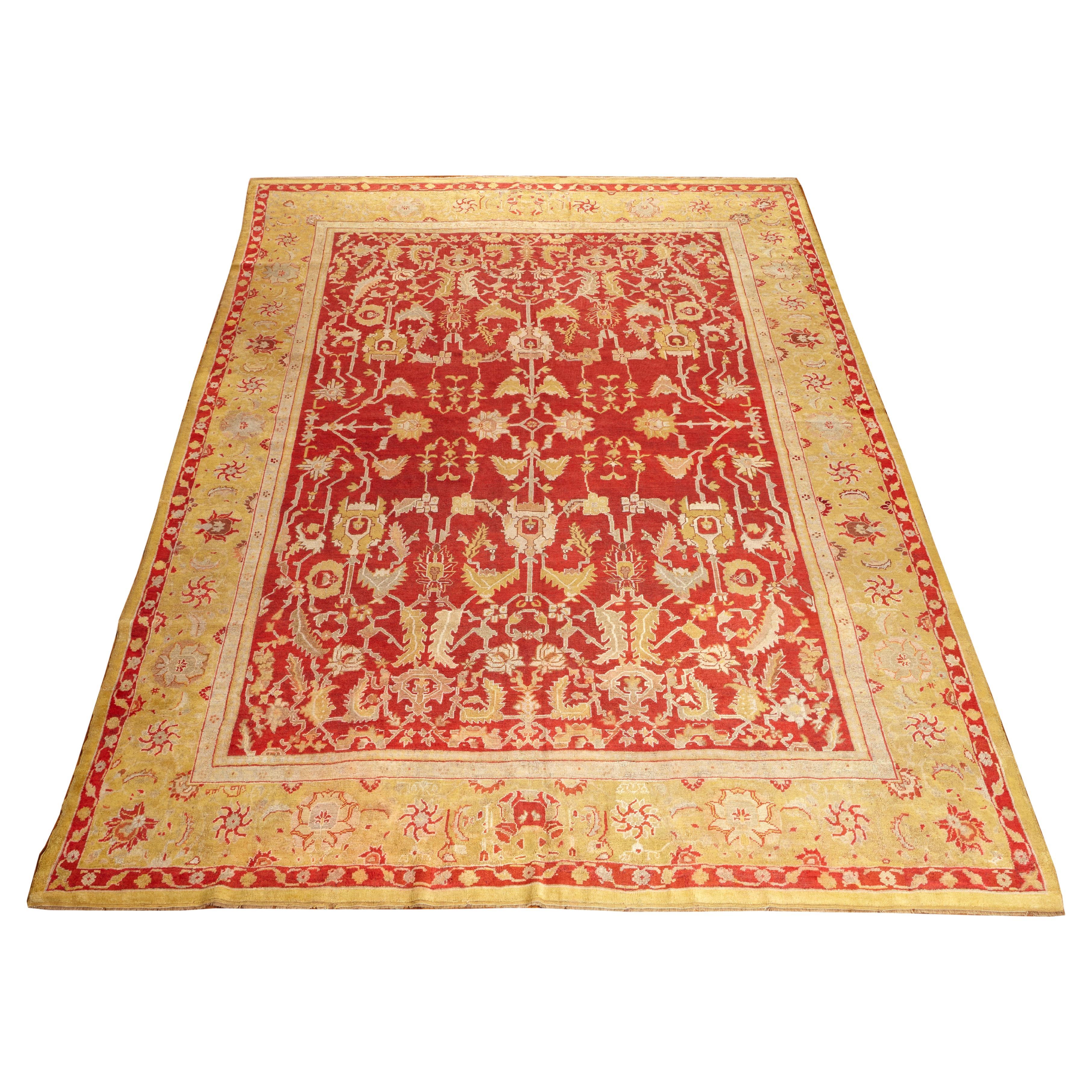 Radient Antique Oushak Carpet