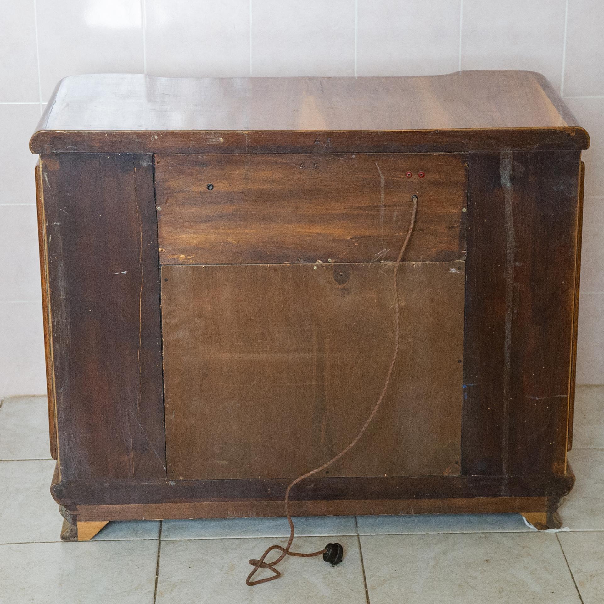 record player liquor cabinet