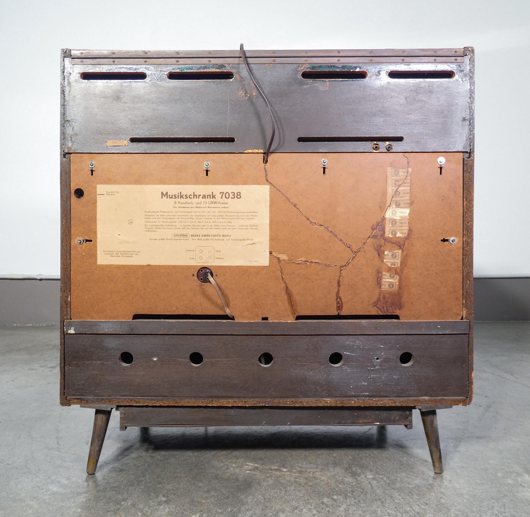 Radio-fono-registratore Grundig Musikschrank 7038, Germania, 1958 5