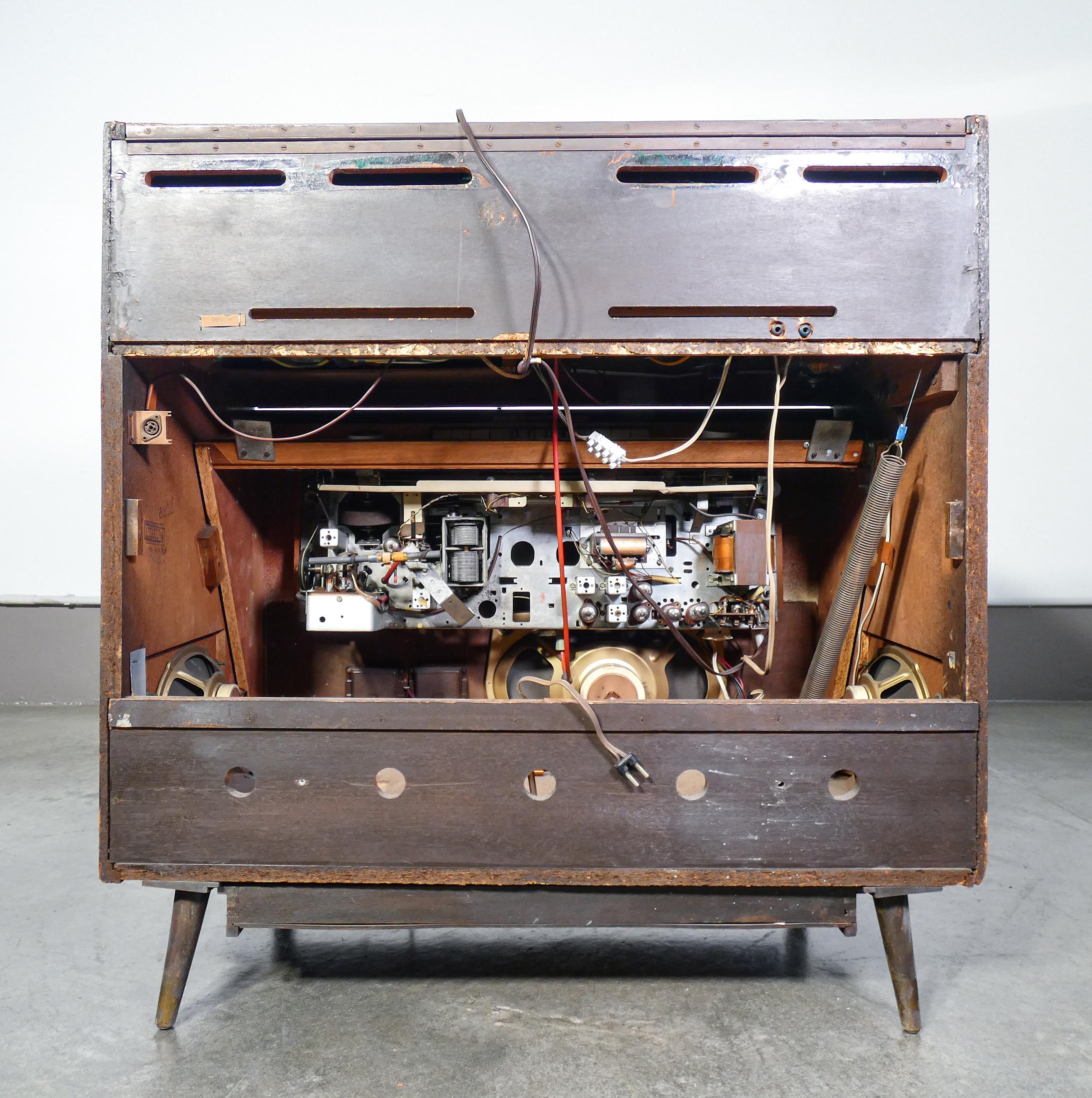 Radio-fono-registratore Grundig Musikschrank 7038, Germania, 1958 7