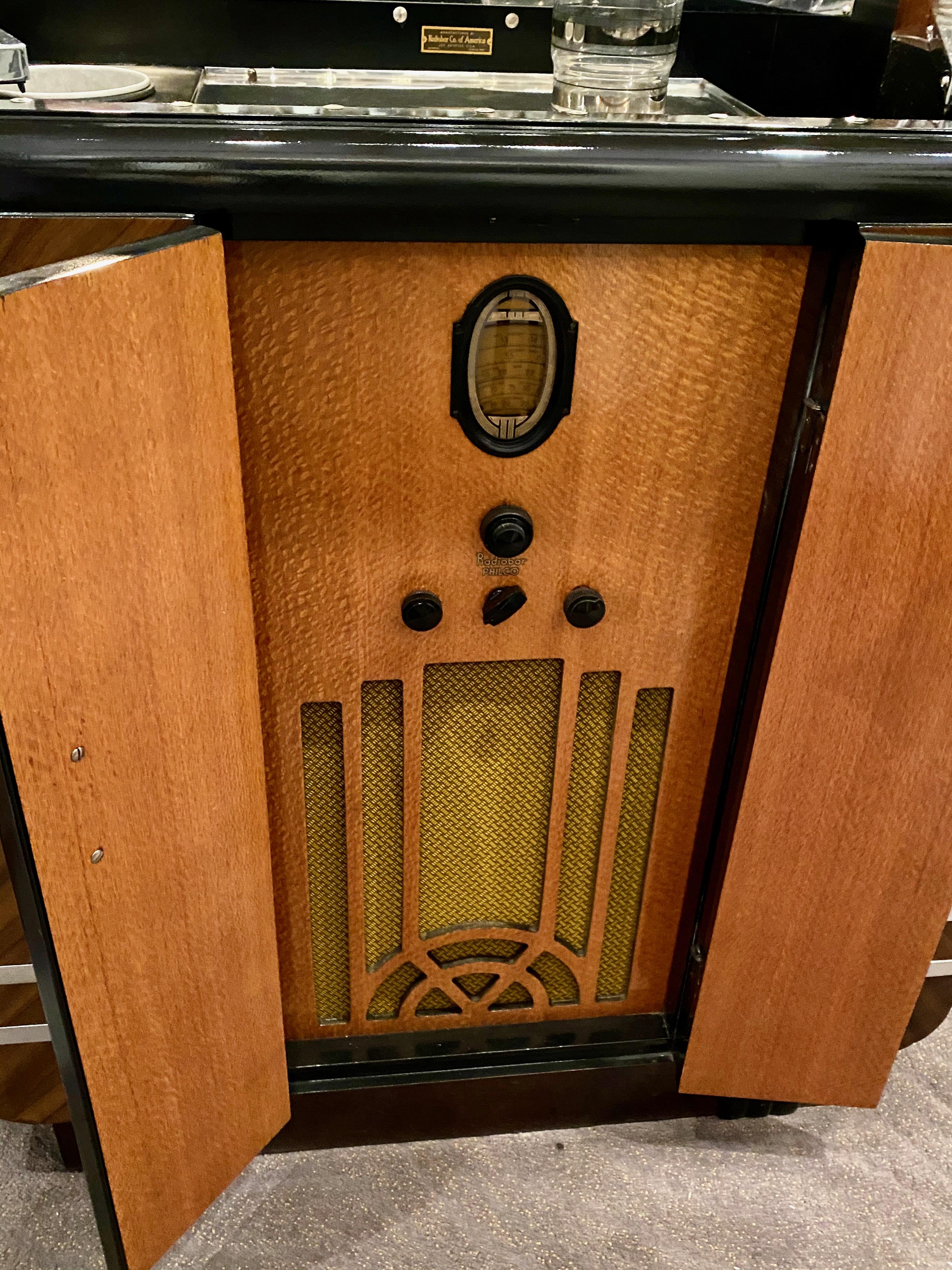 RadioBar Company of America Philco Art Deco Radio Bluetooth Adapter Rare Model 5
