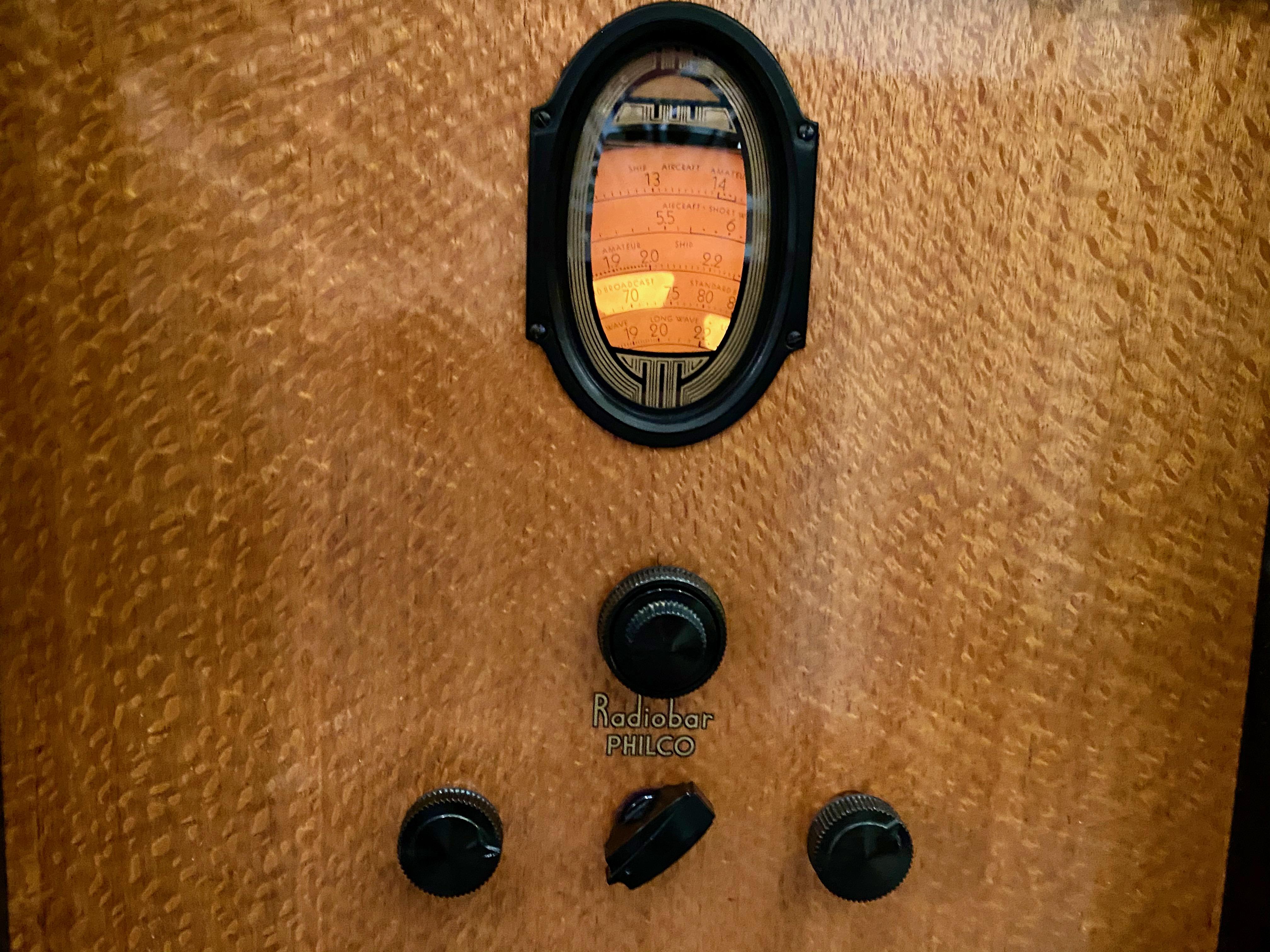 RadioBar Company of America Philco Art Deco Radio Bluetooth Adapter Rare Model 6