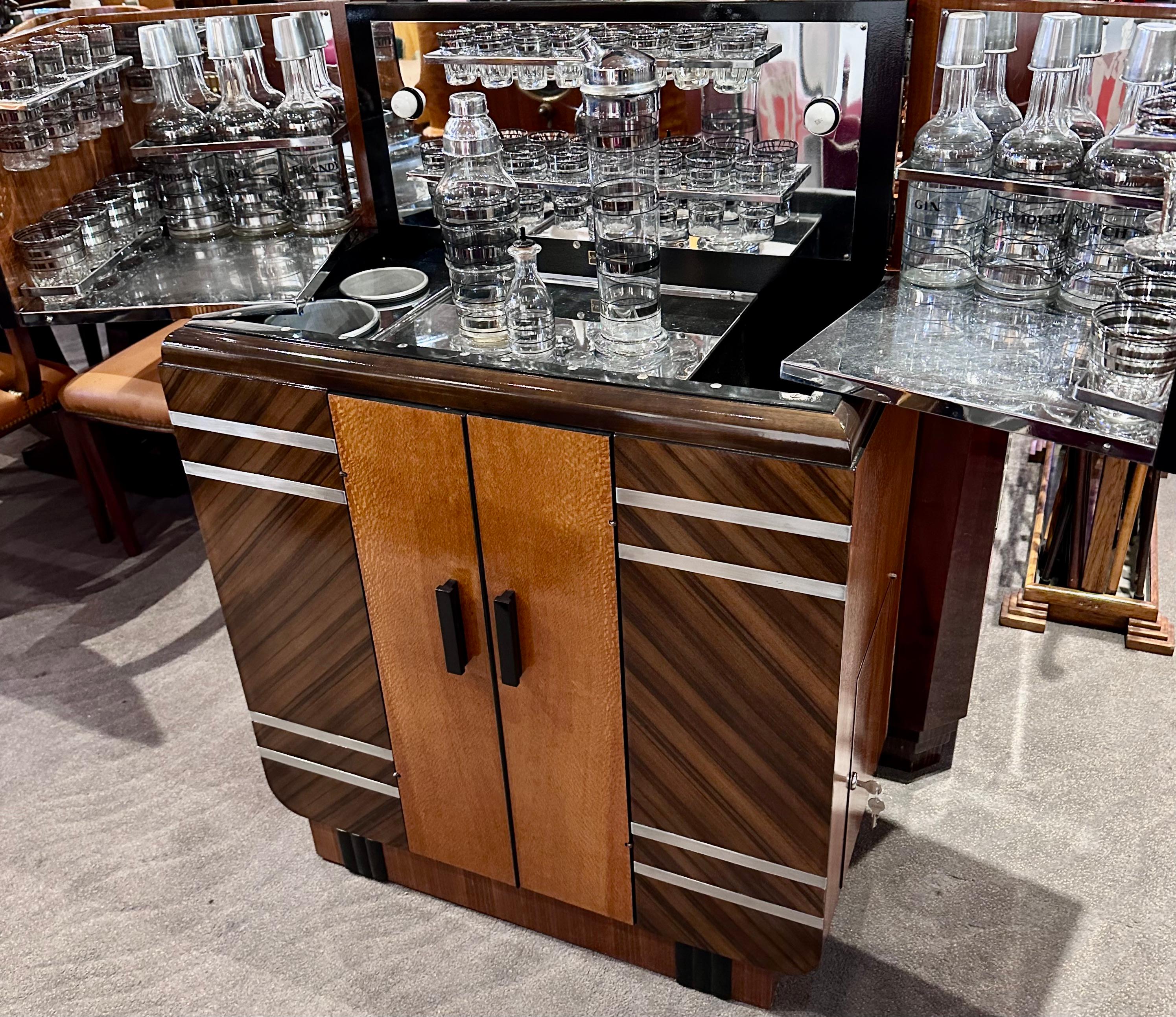 Art Deco Philco RadioBar is a highly sought-after piece cherished by both radio and bar enthusiasts. Originating during the Prohibition Era, a time marked by a fascination with hidden liquor bars, this design peaked in 1936. The RadioBar comes