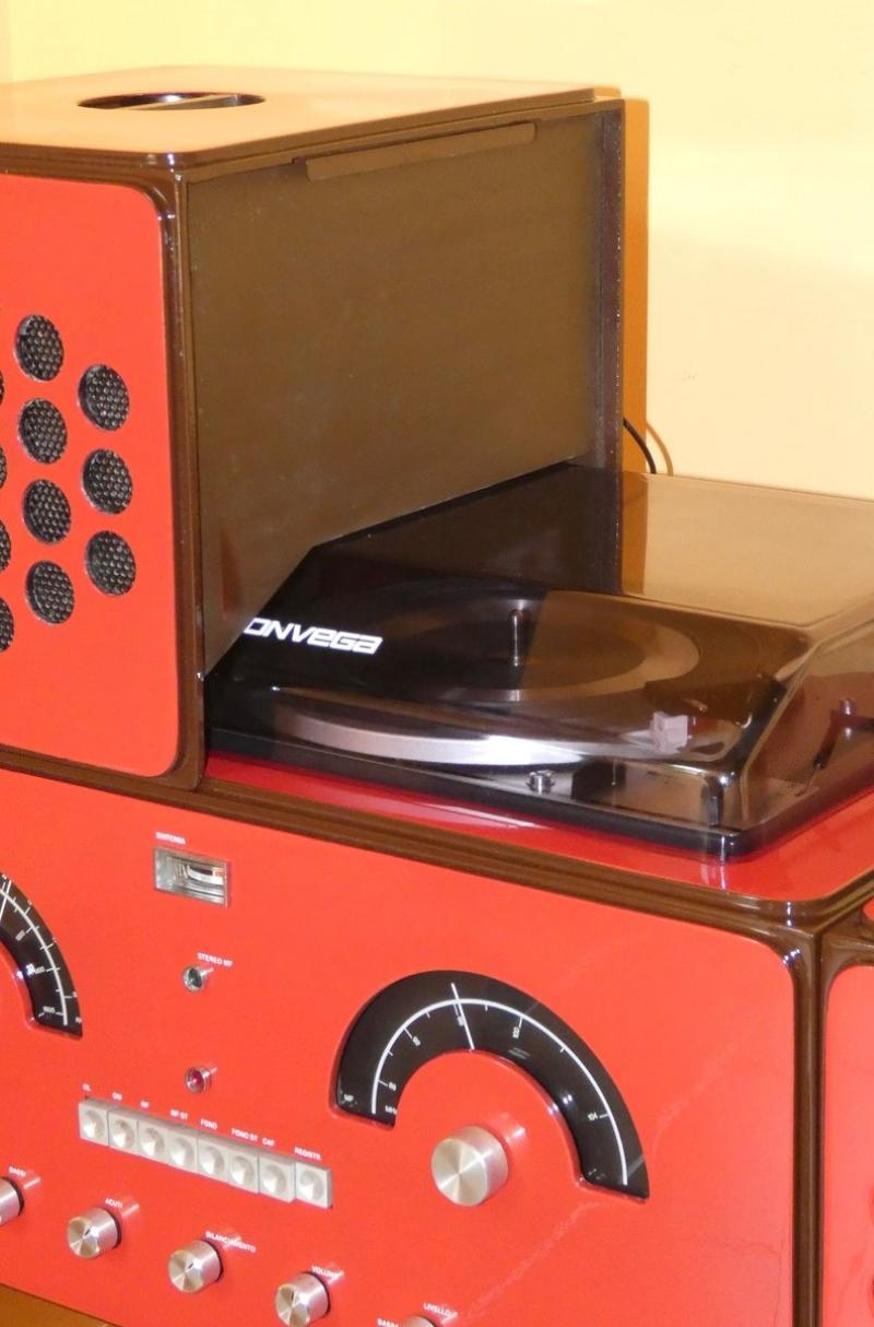 Mid-Century Modern Radiofonografo Cubo Rr 126 Fo di F.lli Castiglioni per Brionvega en vente