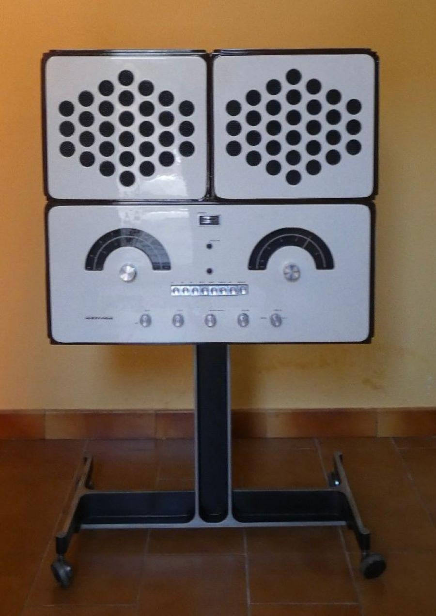 Late 20th Century Radiofonografo Cubo RR 126 Fo di F.lli Castiglioni per Brionvega en vente