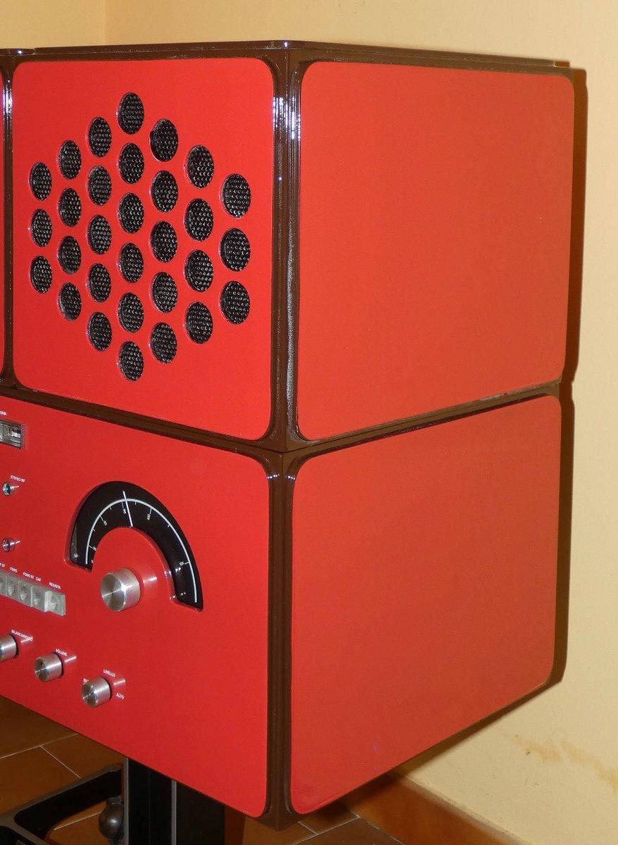 Aluminium Radiofonografo Cubo Rr 126 Fo di F.lli Castiglioni per Brionvega en vente