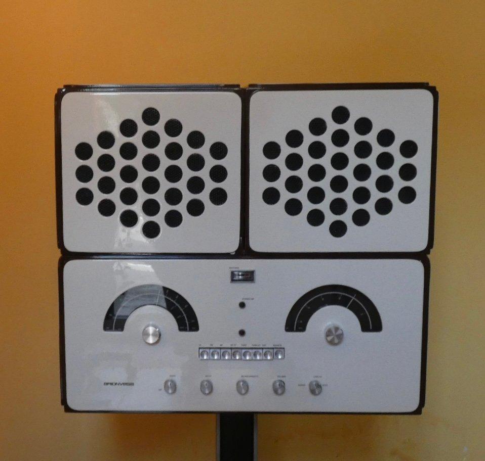 Aluminium Radiofonografo Cubo RR 126 Fo di F.lli Castiglioni per Brionvega en vente
