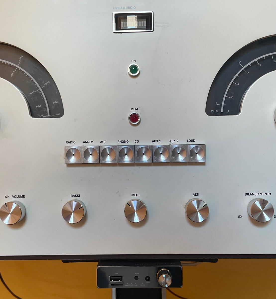 Mid-Century Modern Radiofonografo Cubo RR 226 FO di F.lli Castiglioni per Brionvega en vente