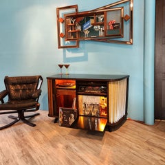 Radiogram Stereo Record Player « The Coffee Table Console Book » ( radios vintage)