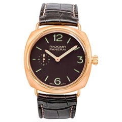 Radiomir Panerai Rose Gold Oro Rosso Mechanische Armbanduhr Ref PAM00336