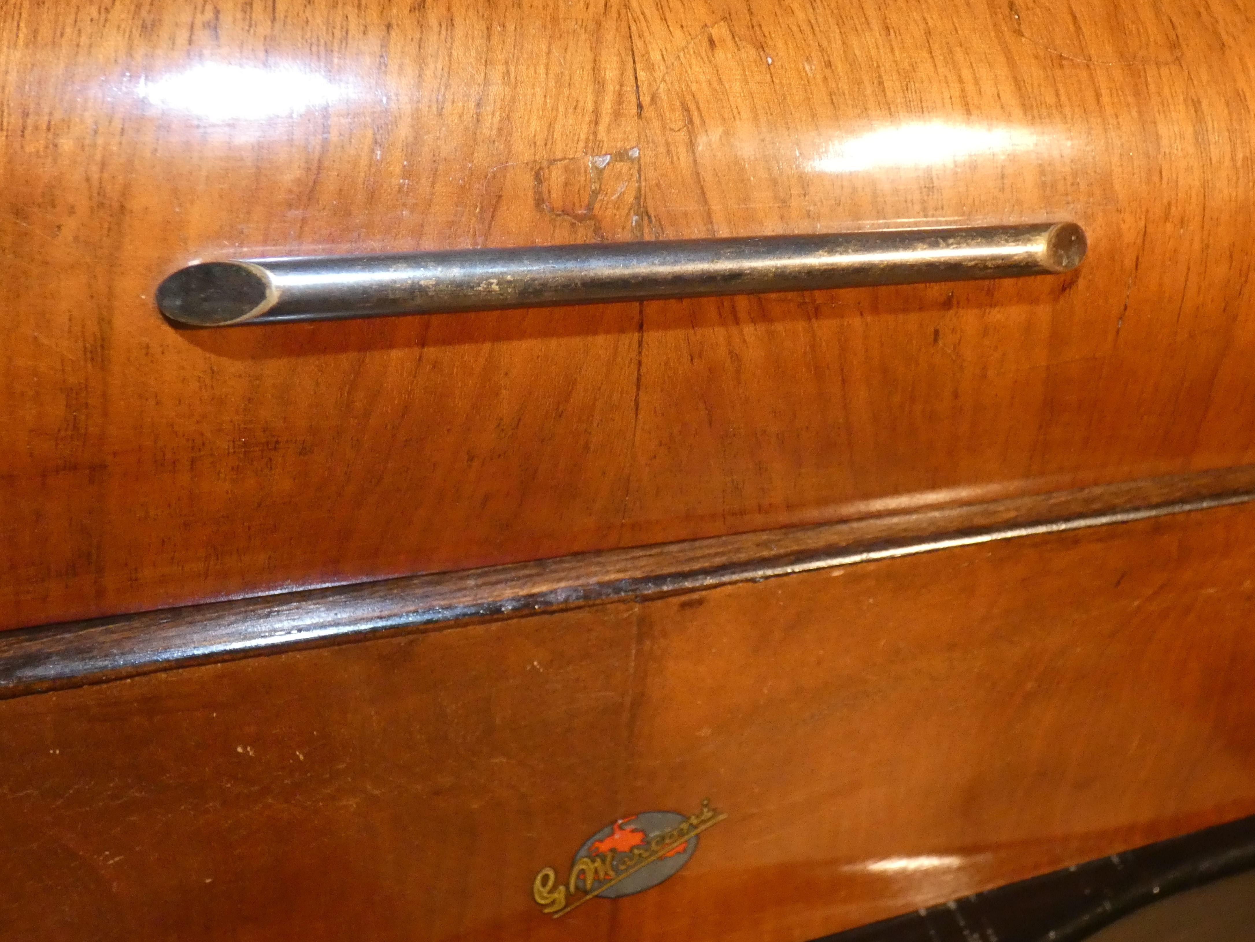 Radiomobile e giradischi in legno e bachelite di Compagnia Marconi, 1940 5