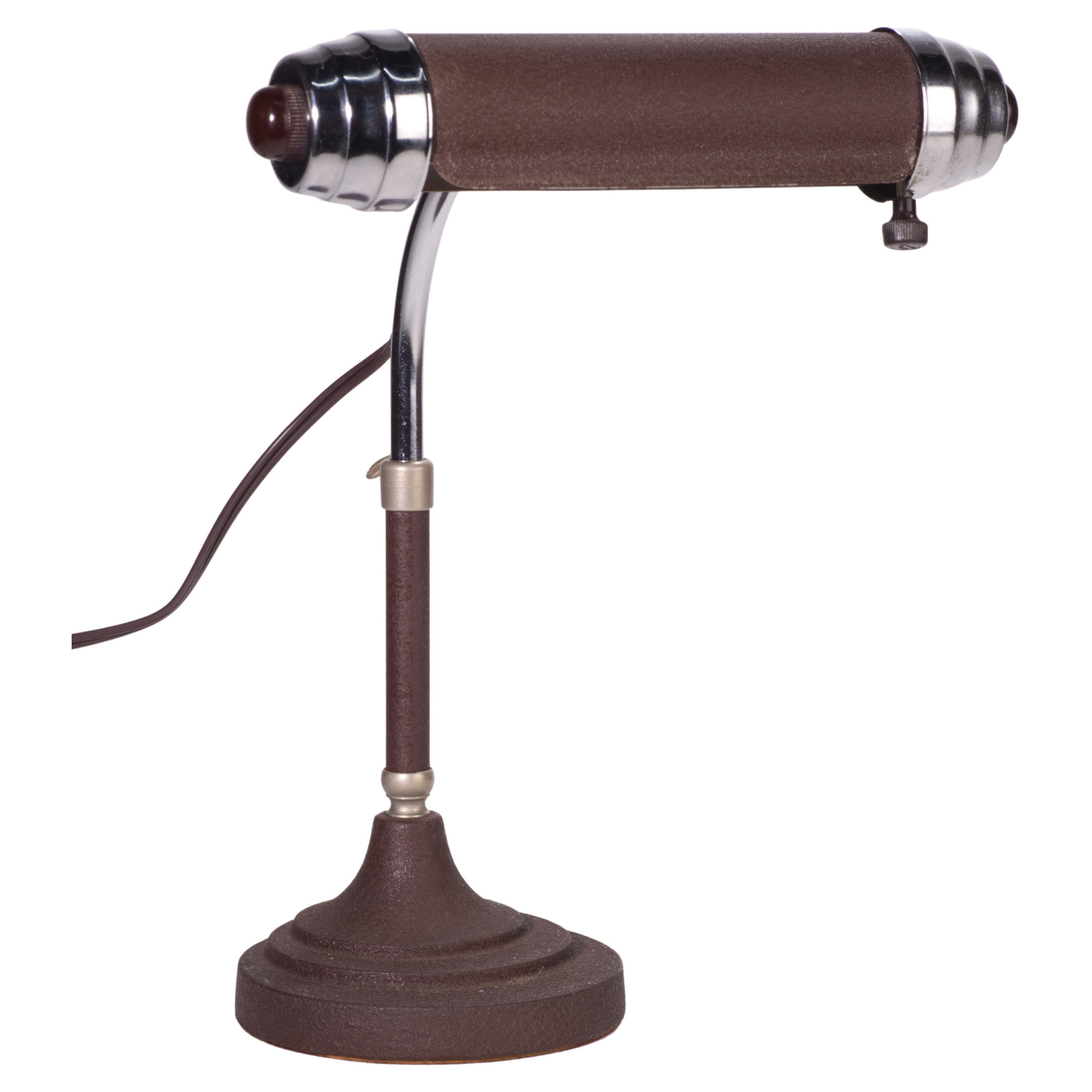 Radionic Trans Co. Bankers Lamp For Sale