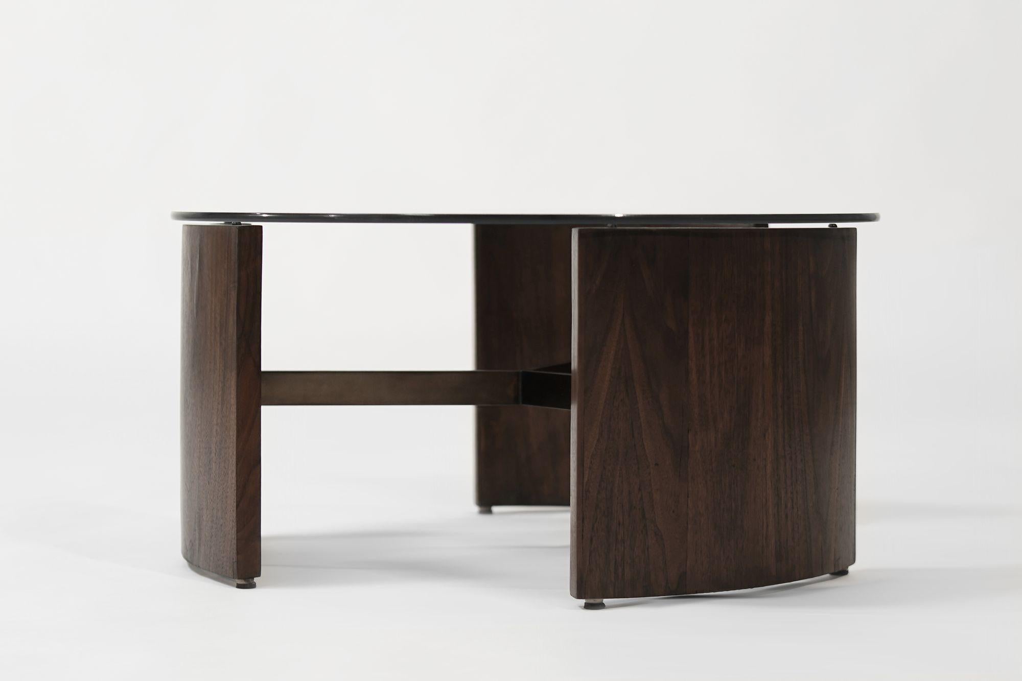 Bronze Radius Coffee Table by Vladimir Kagan, C. 1960s For Sale