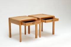 Radius Cutaway Reclaimed Black Ash Night Table