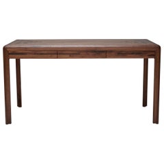 Radius Cutaway Reclaimed Walnut Desk