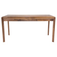 Radius Cutaway Reclaimed Walnut Desk