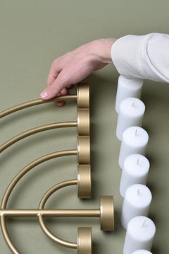 RADIUS Menorah, floor standing candleholders (130cm) by oitoproducts