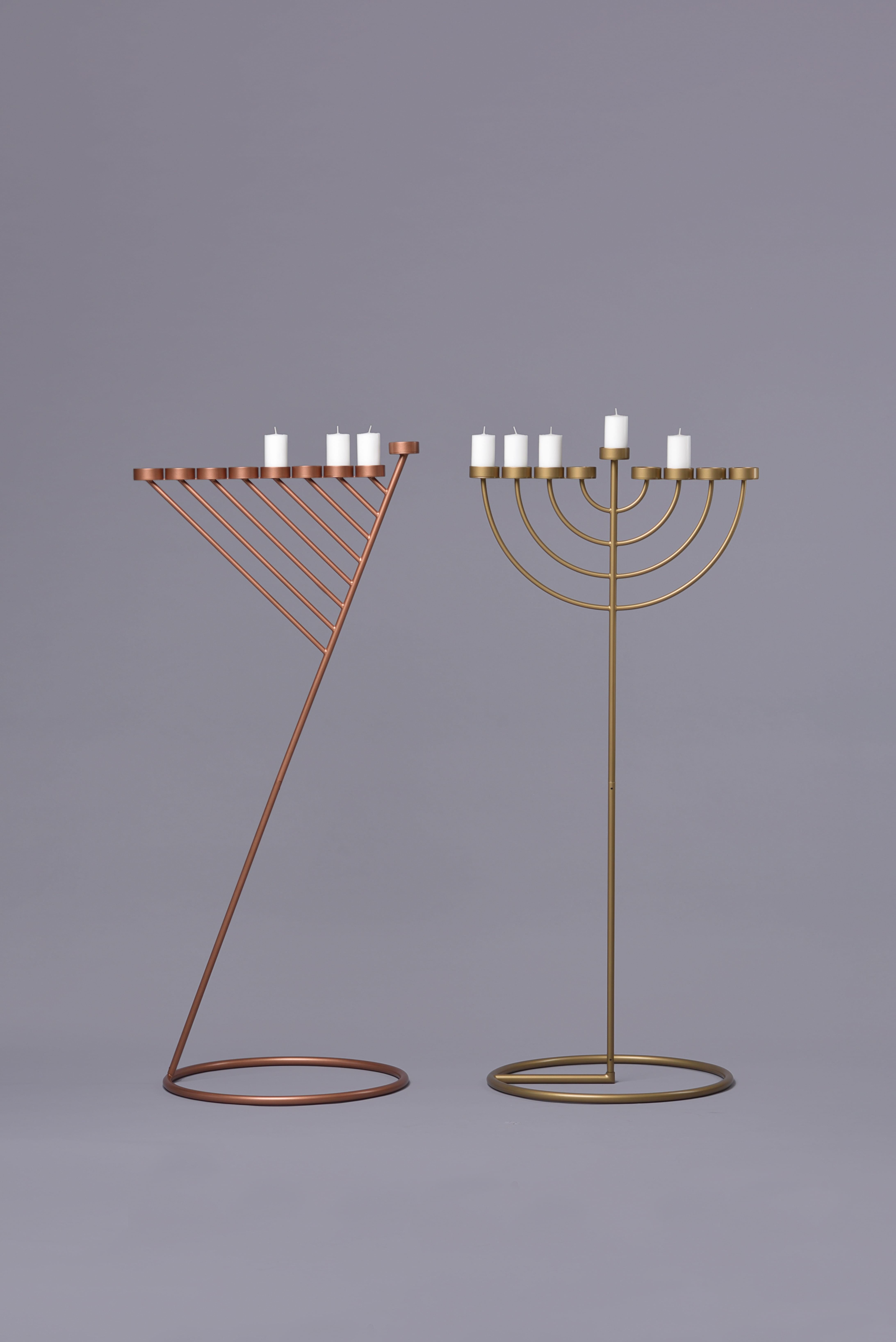 RADIUS candleholde 130cm, minimalistic Hanukkah menorah by Ivan Voitovych 2