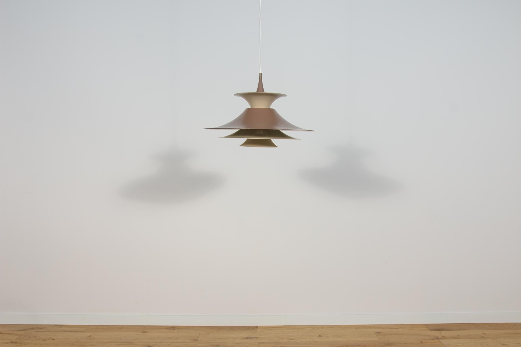 Aluminum Radius Pendant by Erik Balslev for Fog & Mørup, Denmark, 1970s For Sale