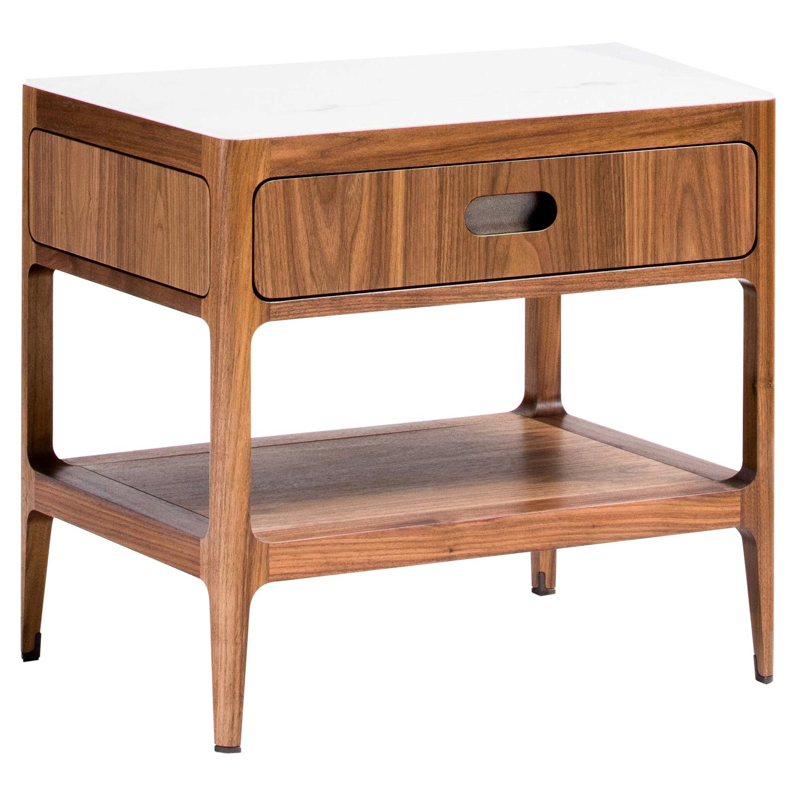 Customizable End Table or Nightstand with Drawer and Shelf by Munson Furniture im Angebot