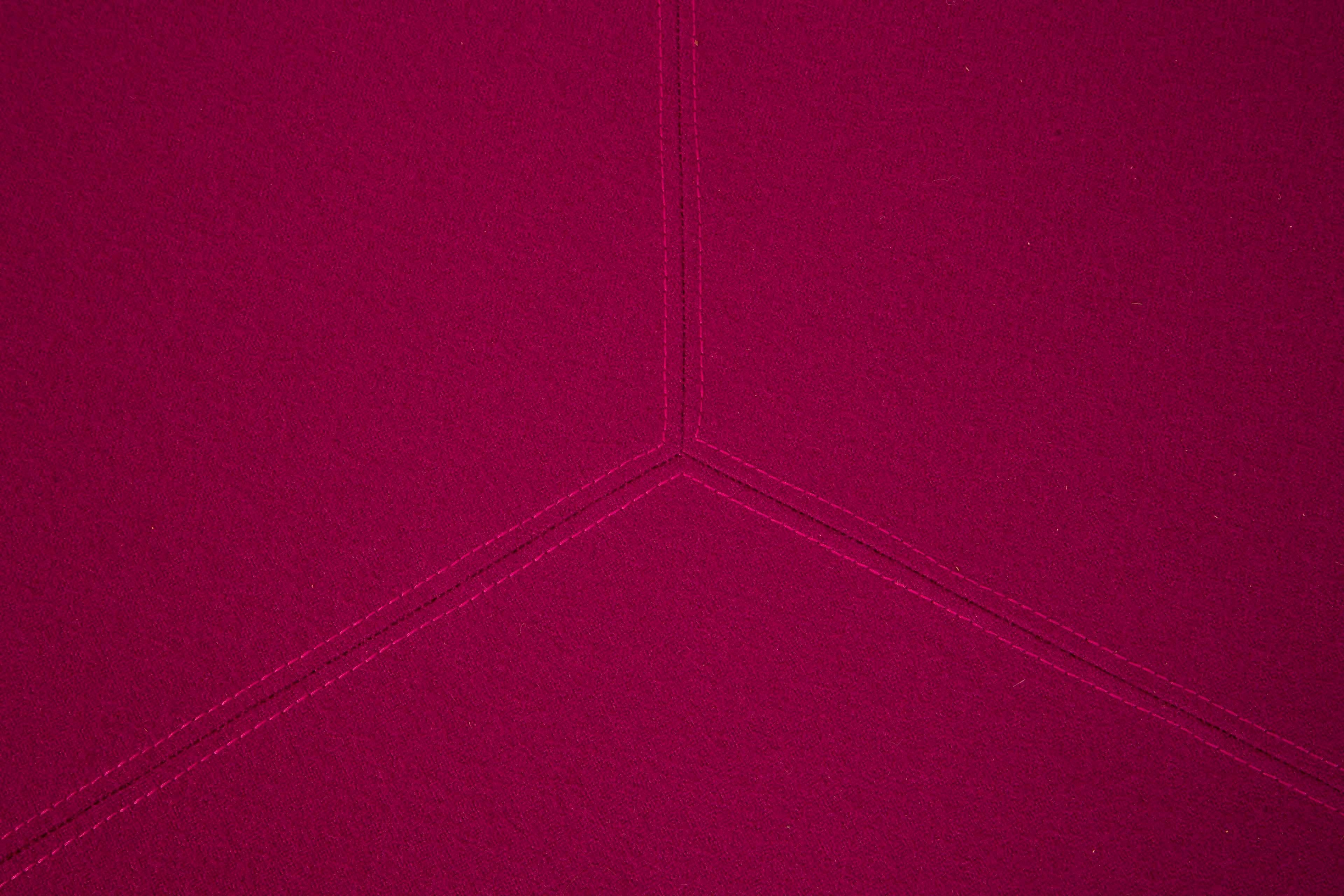 Radius Aufbewahrungsmöglichkeiten-Ottoman-Pink, rund, Rollen, gepolstert, Schlafzimmer, Wohnzimmer (Stoff) im Angebot