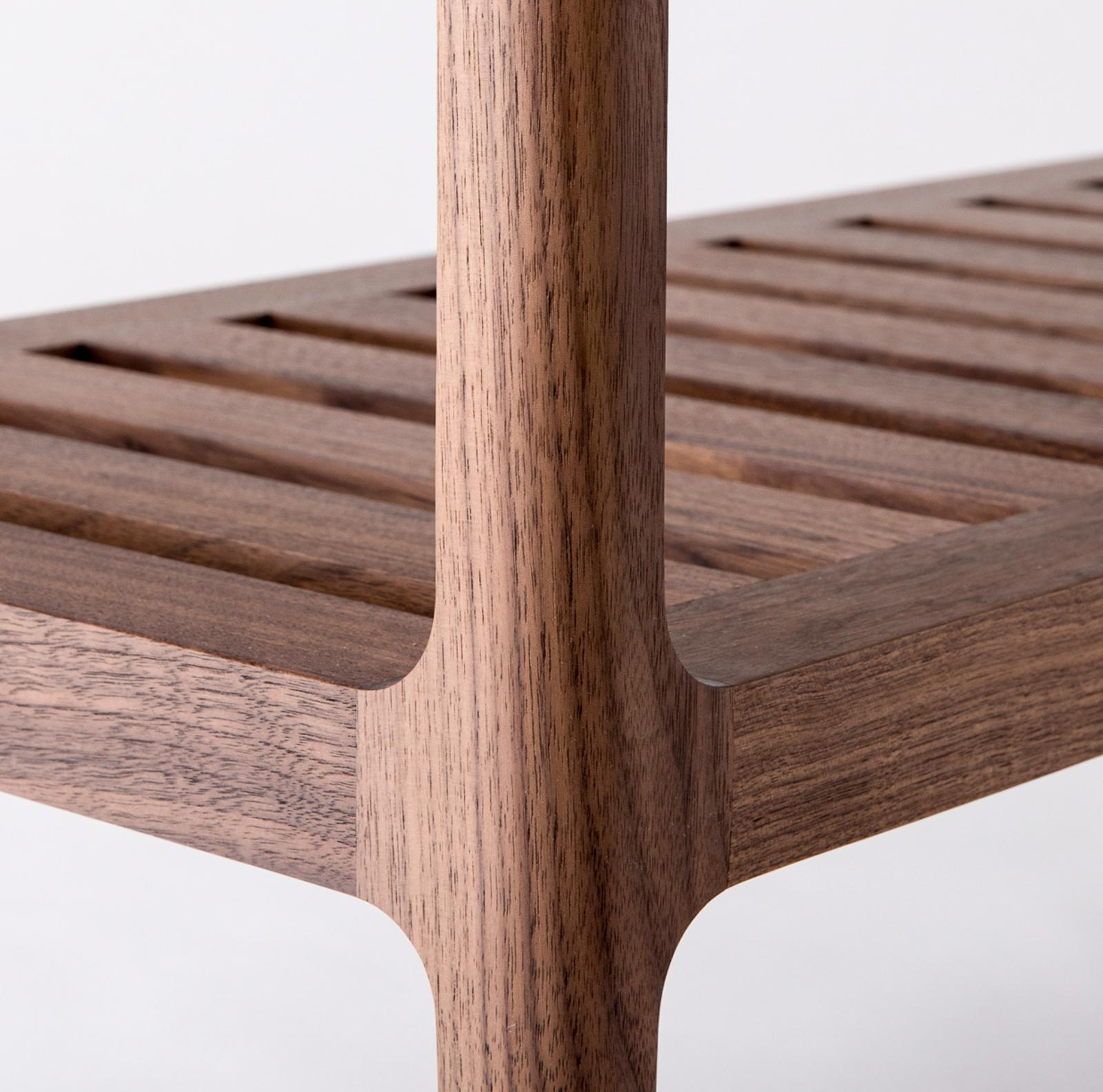 Customizable Single Drawer Side Table in Walnut by Munson Furniture im Zustand „Neu“ im Angebot in Oakland, CA