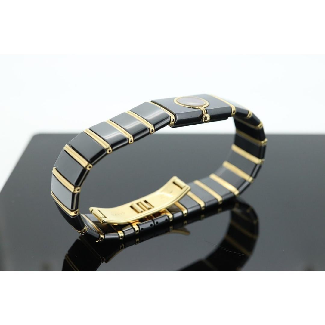 RADO 18k High Tech Ceramic and Stainless Steel Watch. RADO DiaStar Bracelet In Excellent Condition In Port Charlotte, FL