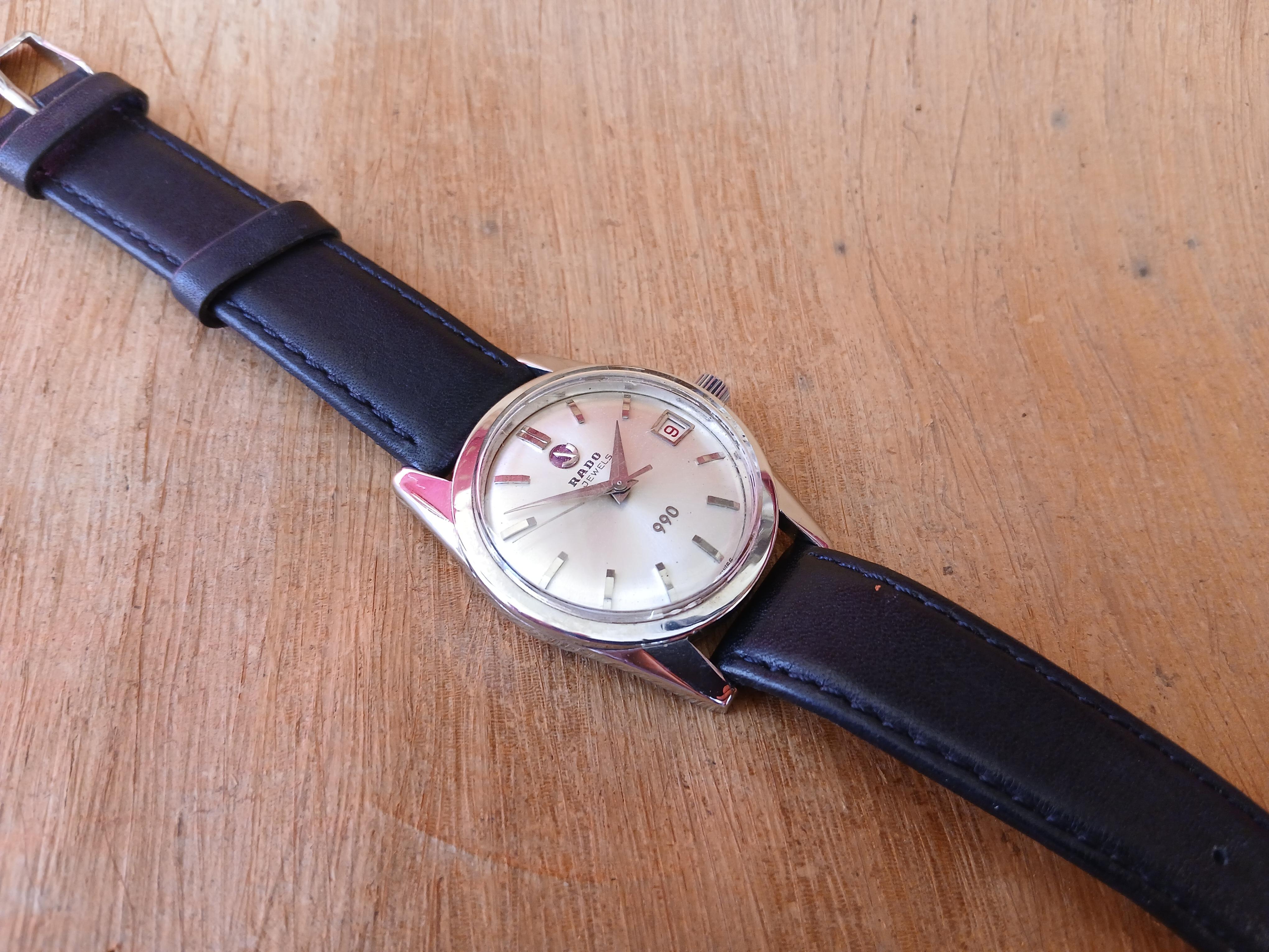 Rado 990 Vintage 41 Jewels Date Automatic Mens Watch en vente 10