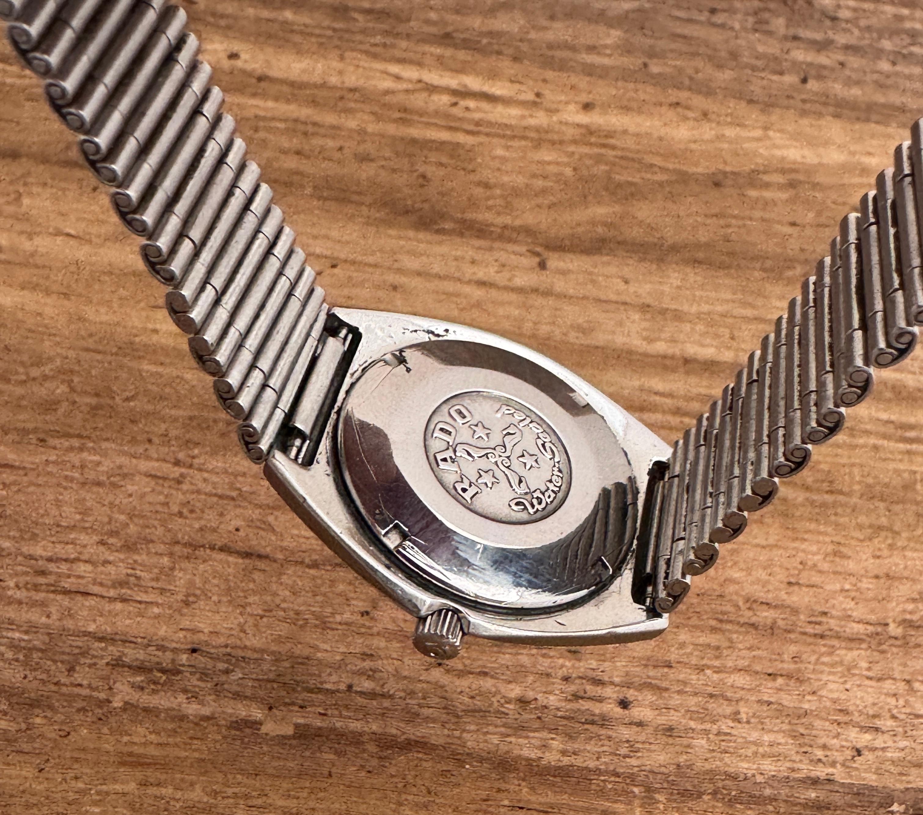 Rado Berard 700 Automatic Date Steel Men Wrist Watch Vintage 70s For Sale 6
