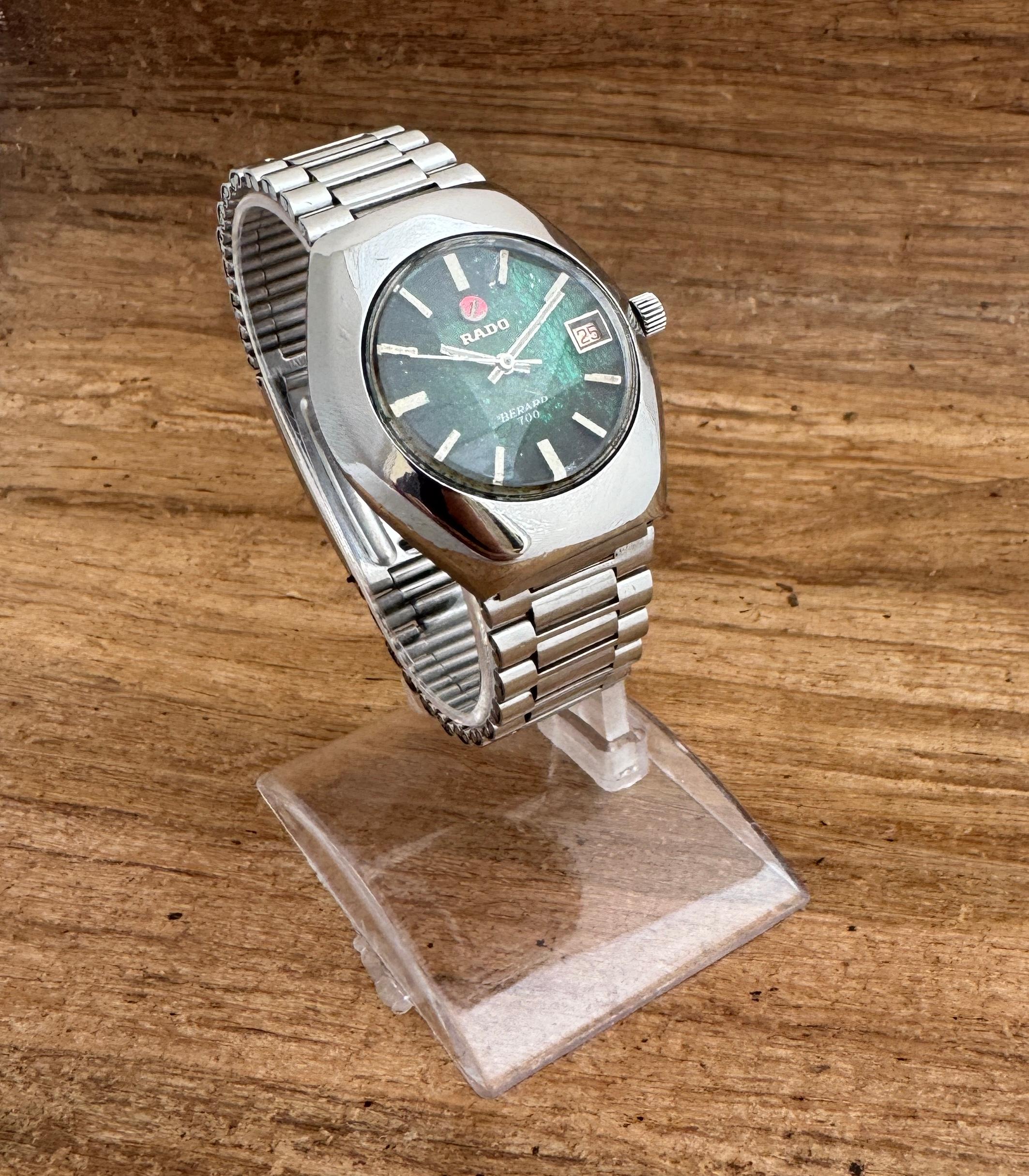 Rado Berard 700 Automatic Date Steel Men Wrist Watch Vintage 70s For Sale 1