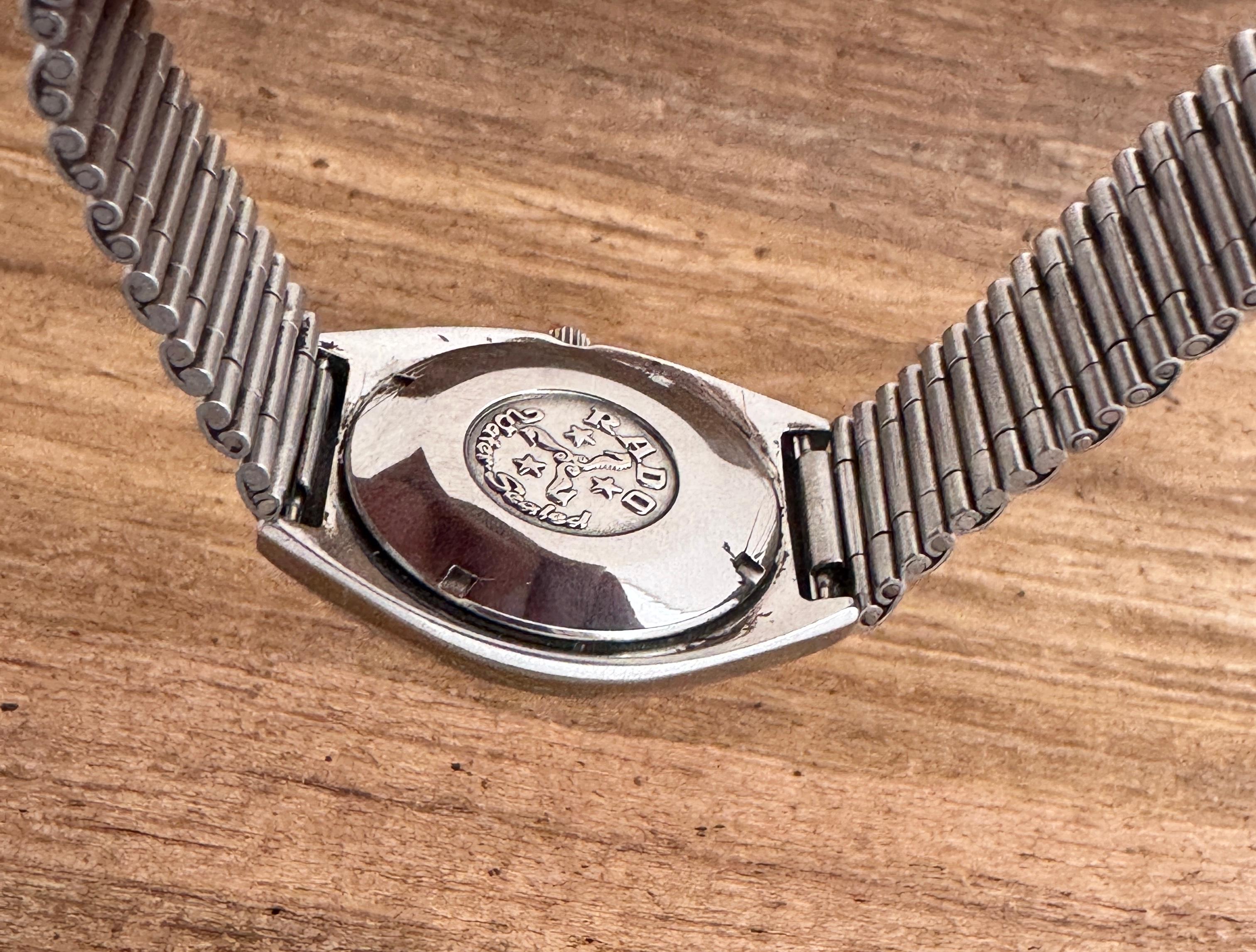 Rado Berard 700 Automatic Date Steel Men Wrist Watch Vintage 70s For Sale 5