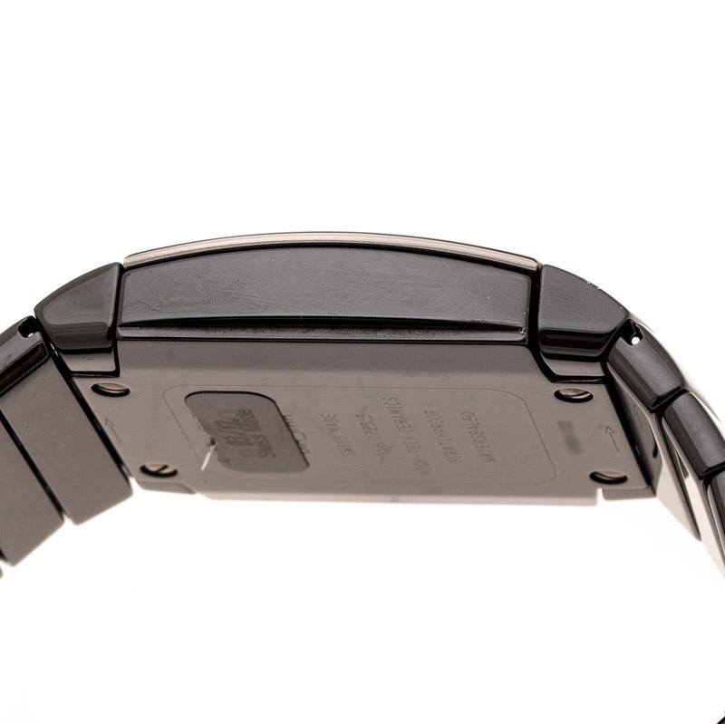 Rado Black Ceramic Titanium Sintra 156.0723.3 Men's Wristwatch 35 mm In New Condition For Sale In Dubai, Al Qouz 2