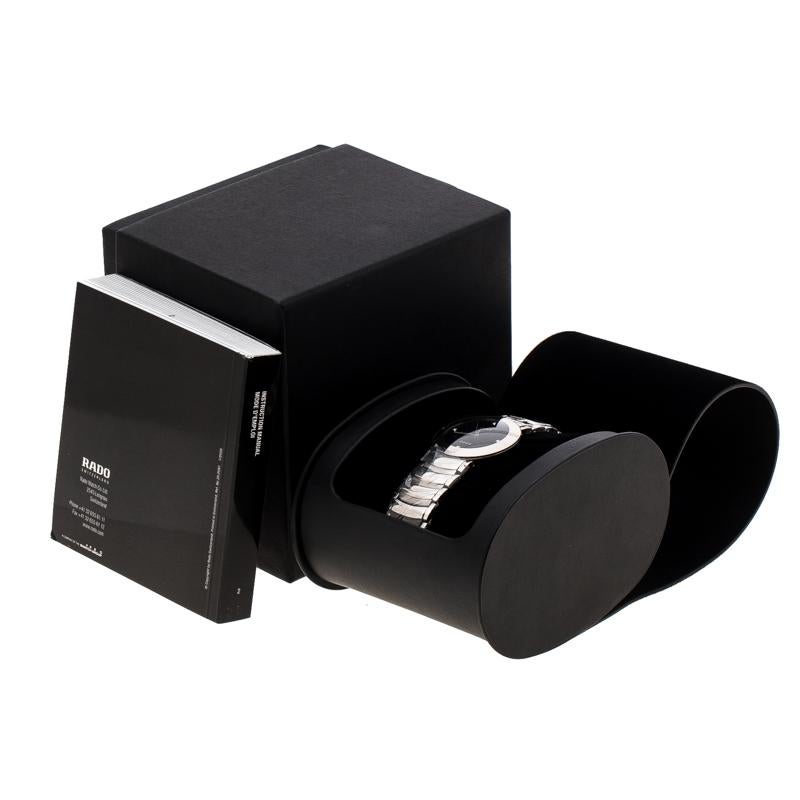 Rado Black Stainless Diastar Jubile 115.00625.3 Men's Wristwatch 30 mm 2