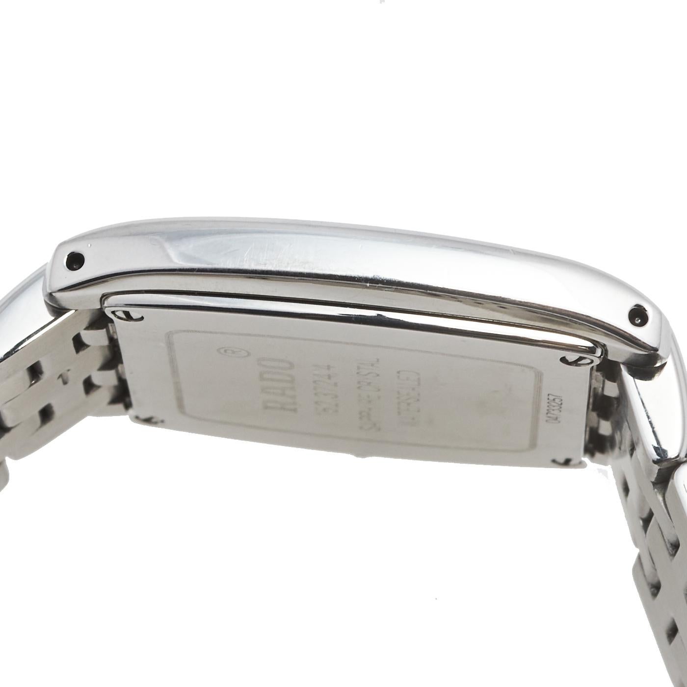 Rado Blue Stainless Steel Florence 152.3724.4 Men's Wristwatch 30 mm In Fair Condition In Dubai, Al Qouz 2