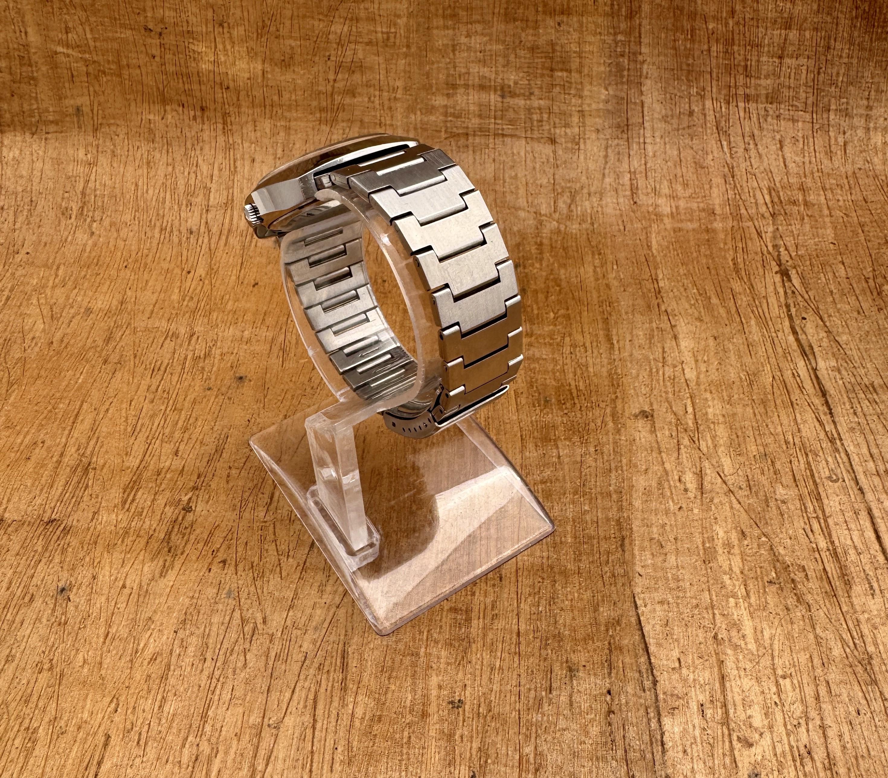 RADO CONWAY 30 watch Automatic Rare Gradient Day / Date Stainless Steel Watch For Sale 6