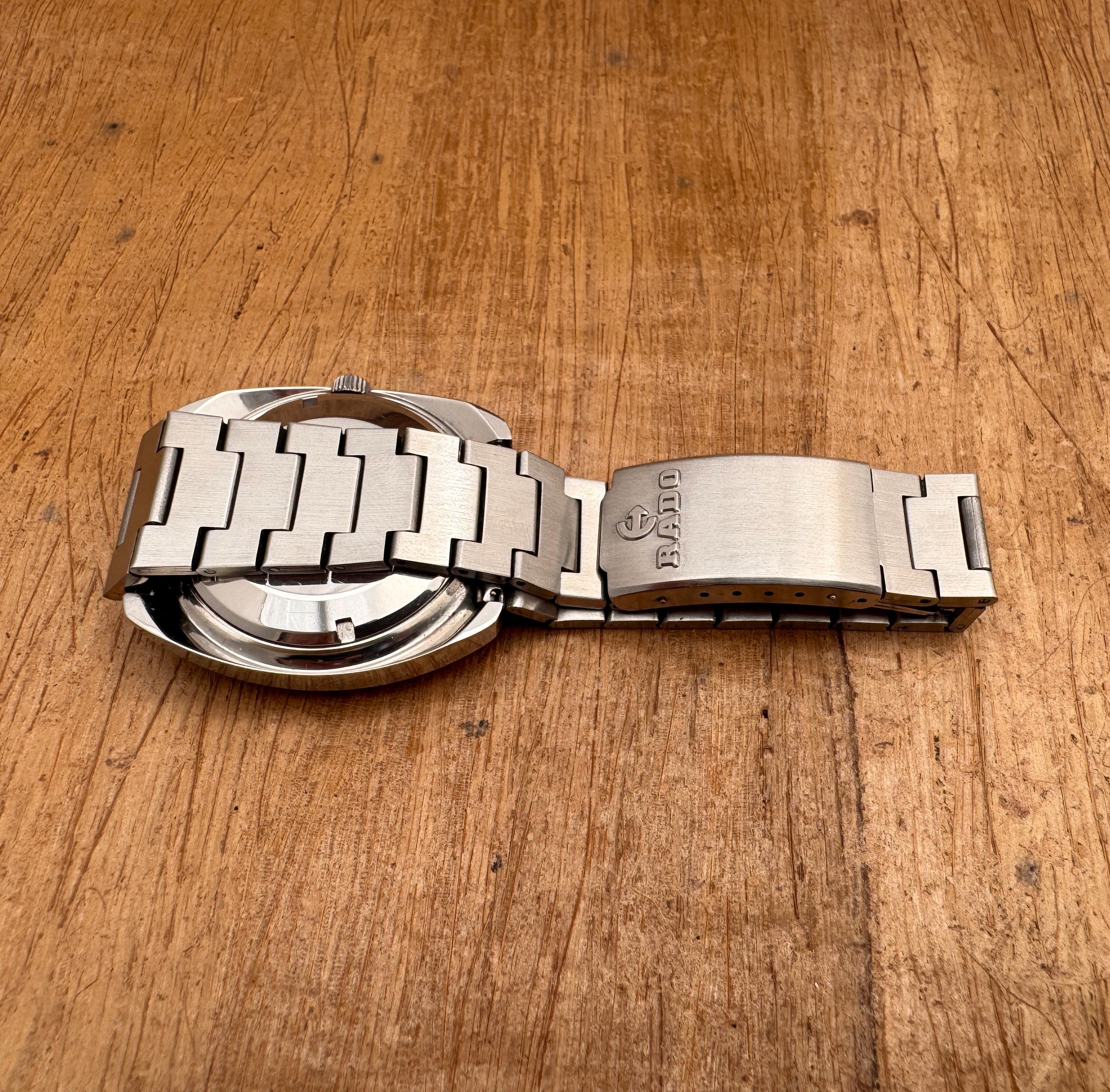 RADO CONWAY 30 watch Automatic Rare Gradient Day / Date Stainless Steel Watch For Sale 1
