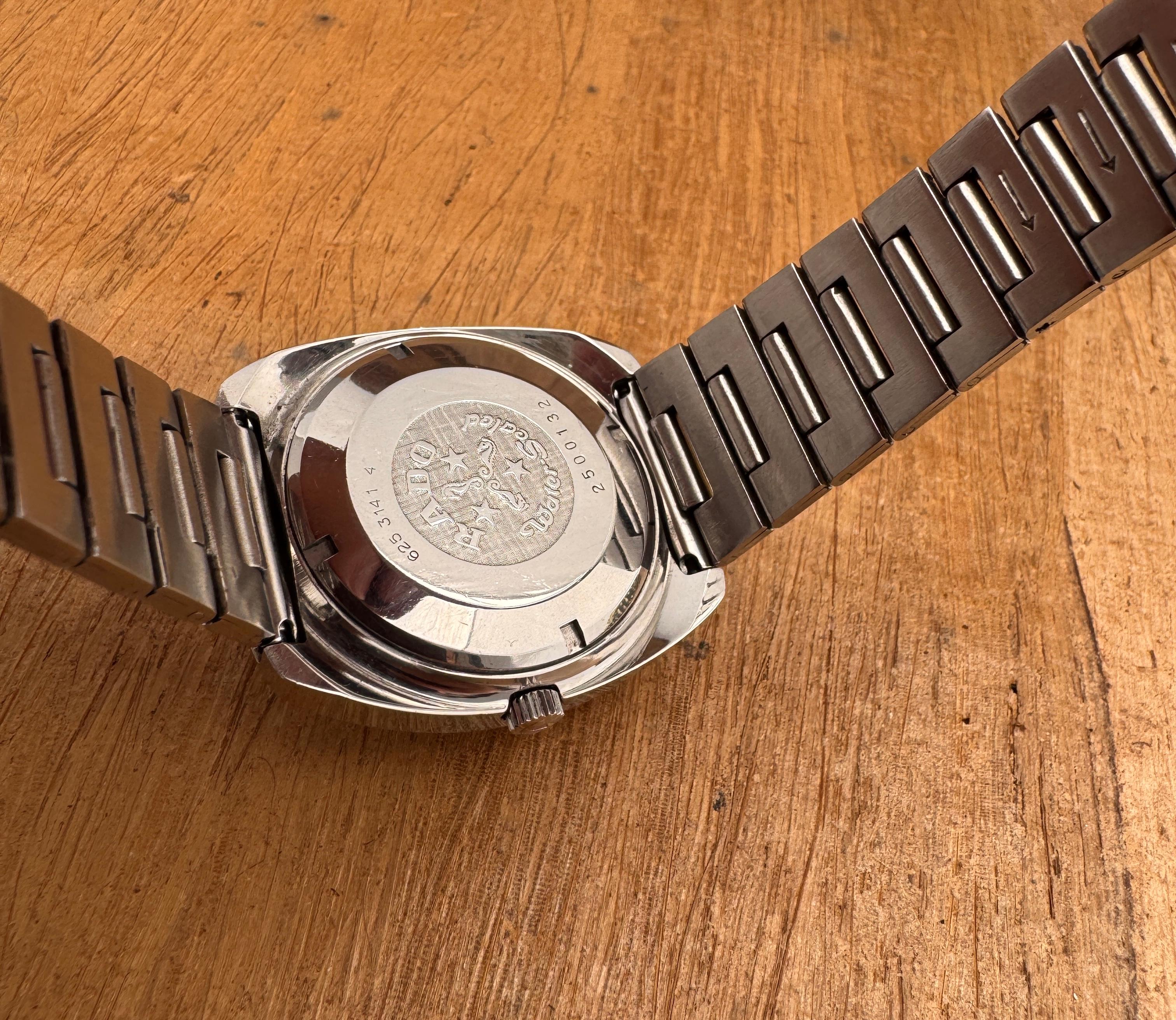 RADO CONWAY 30 watch Automatic Rare Gradient Day / Date Stainless Steel Watch For Sale 2