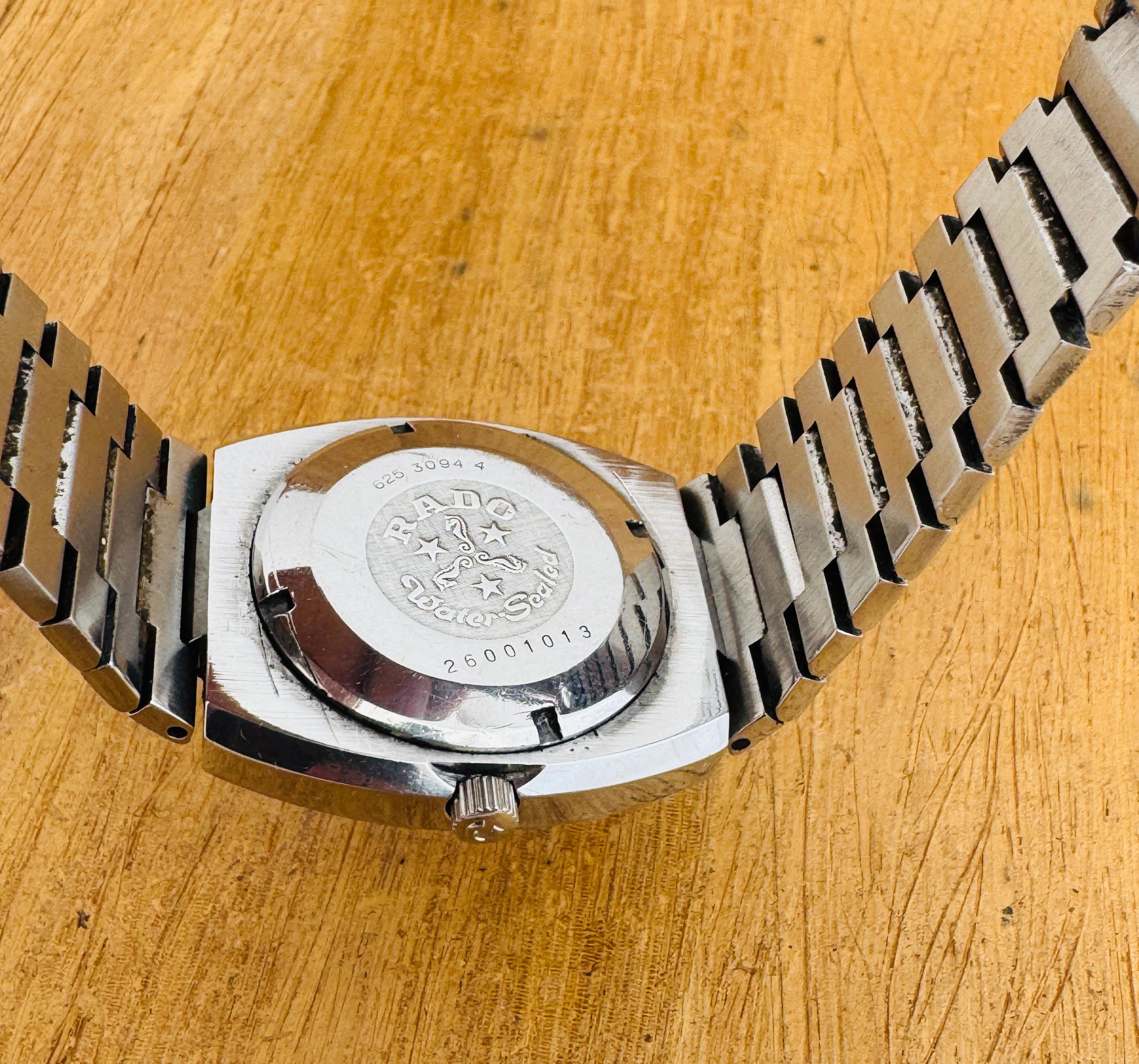 Rado CONWAY 30 watch Automatic Rare Red Dial Day / Date Stainless Steel Watch For Sale 6
