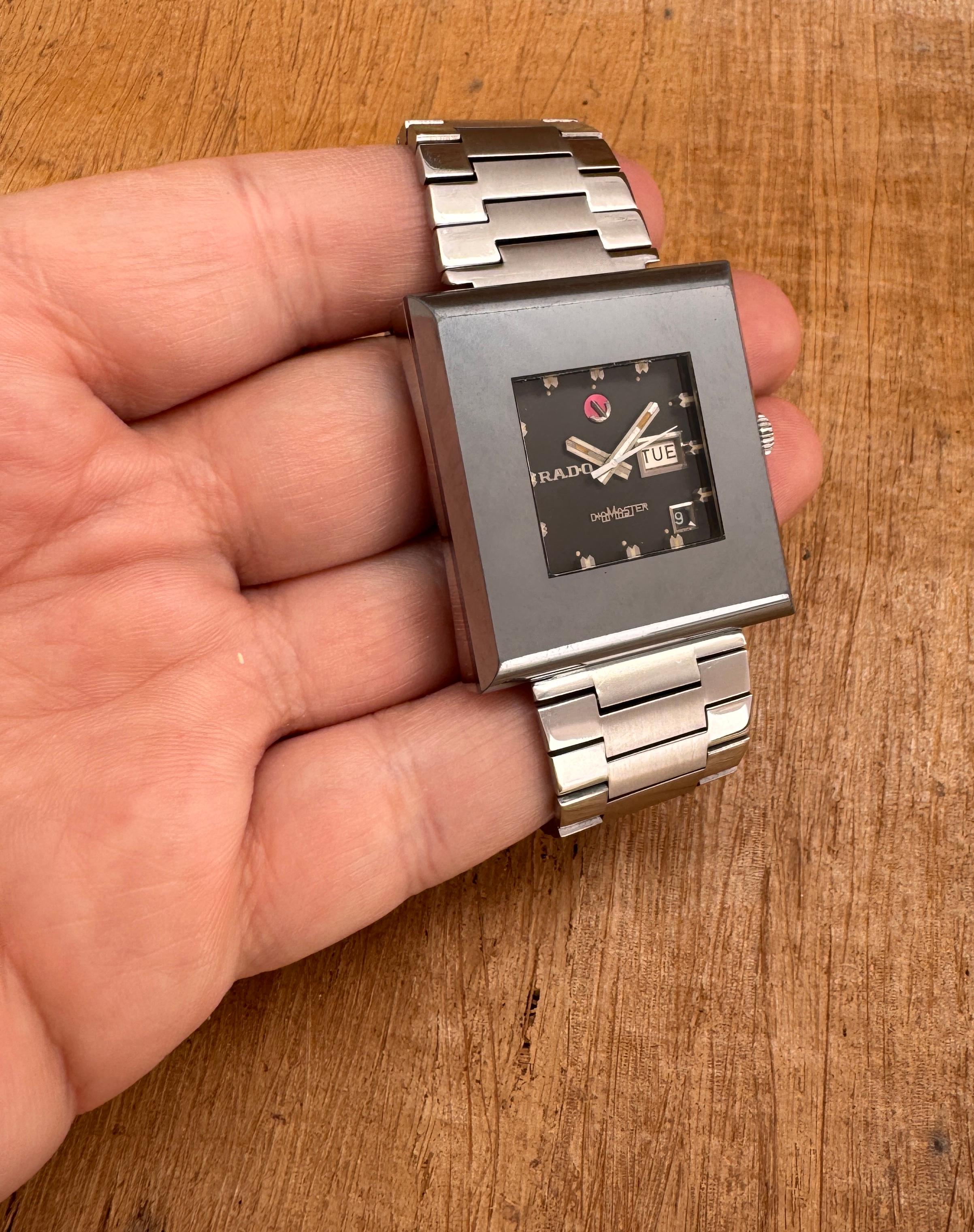 RADO DiaMaster 10 Automatico Grigio Data Giorno Bracciale Orologio formato Jumbo in scatola in vendita 8