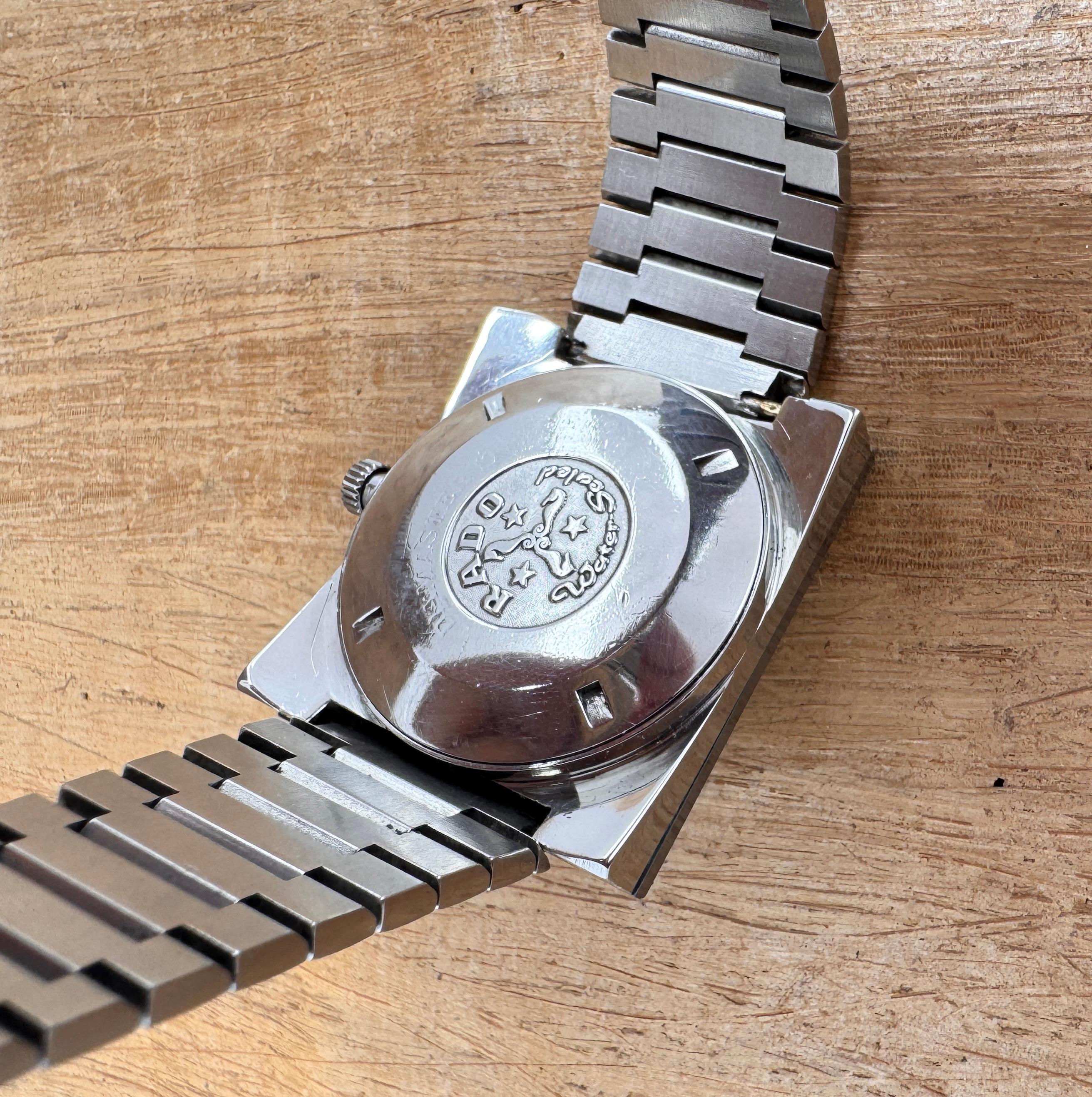 RADO DiaMaster 10 Automatico Grigio Data Giorno Bracciale Orologio formato Jumbo in scatola in vendita 12