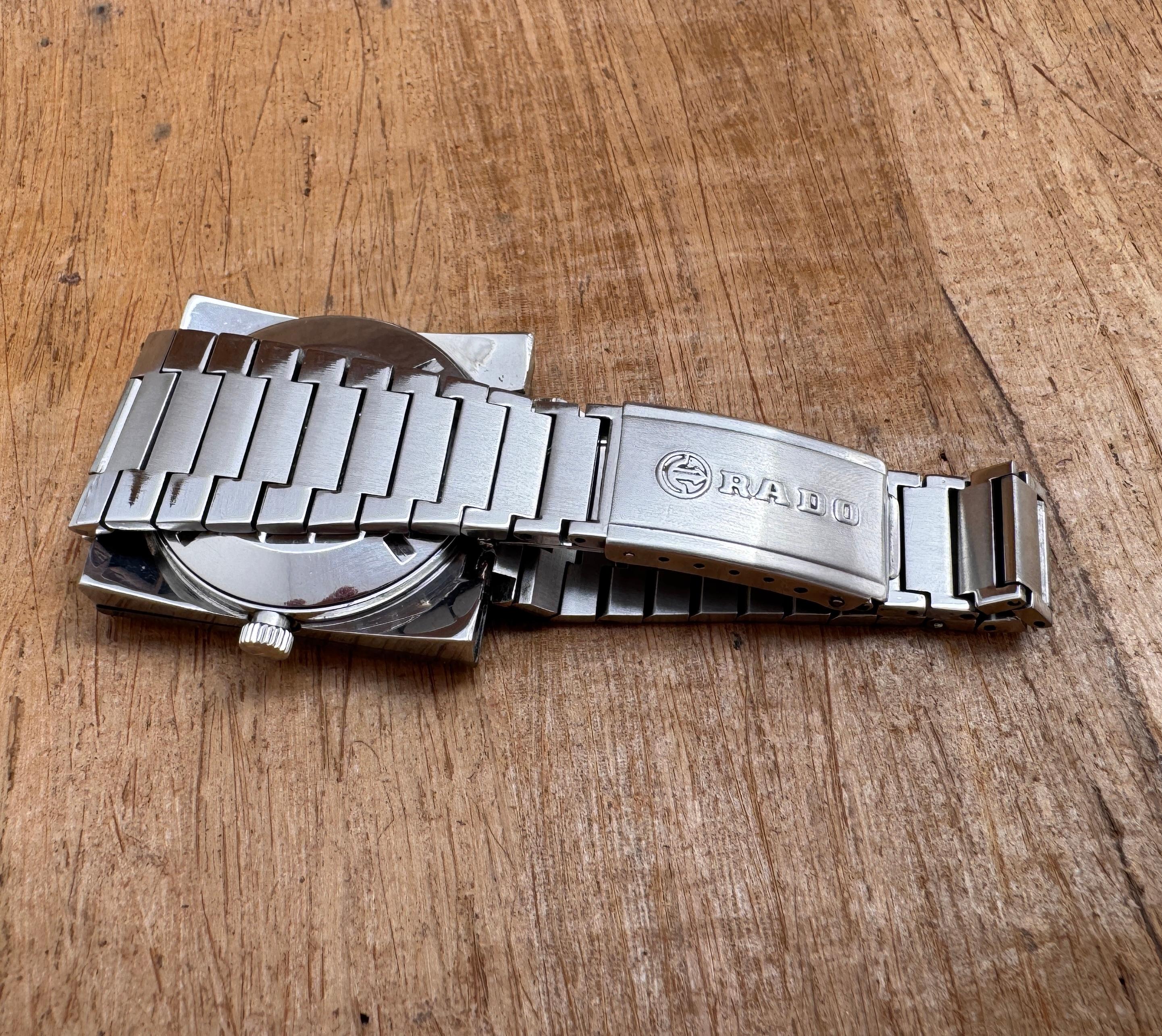 RADO DiaMaster 10 Automatico Grigio Data Giorno Bracciale Orologio formato Jumbo in scatola in vendita 13