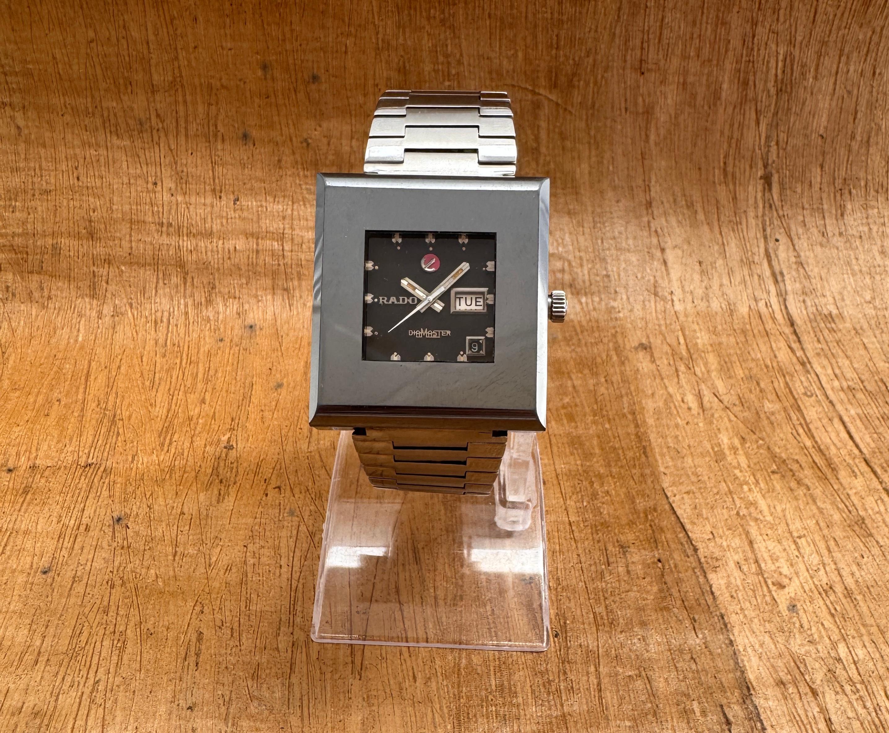 RADO DiaMaster 10 Automatico Grigio Data Giorno Bracciale Orologio formato Jumbo in scatola in vendita 2