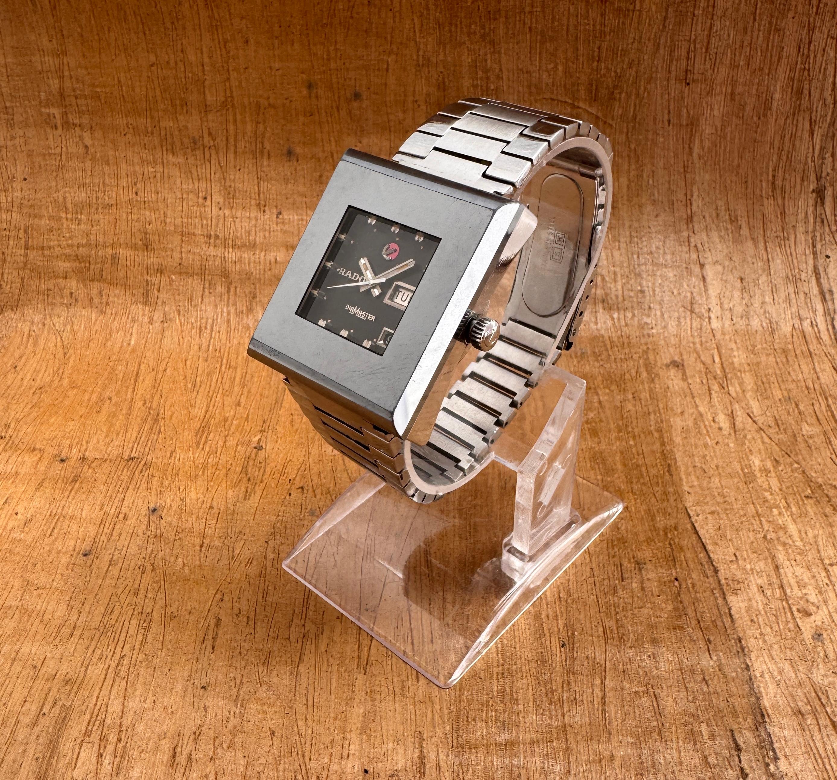 RADO DiaMaster 10 Automatico Grigio Data Giorno Bracciale Orologio formato Jumbo in scatola in vendita 3