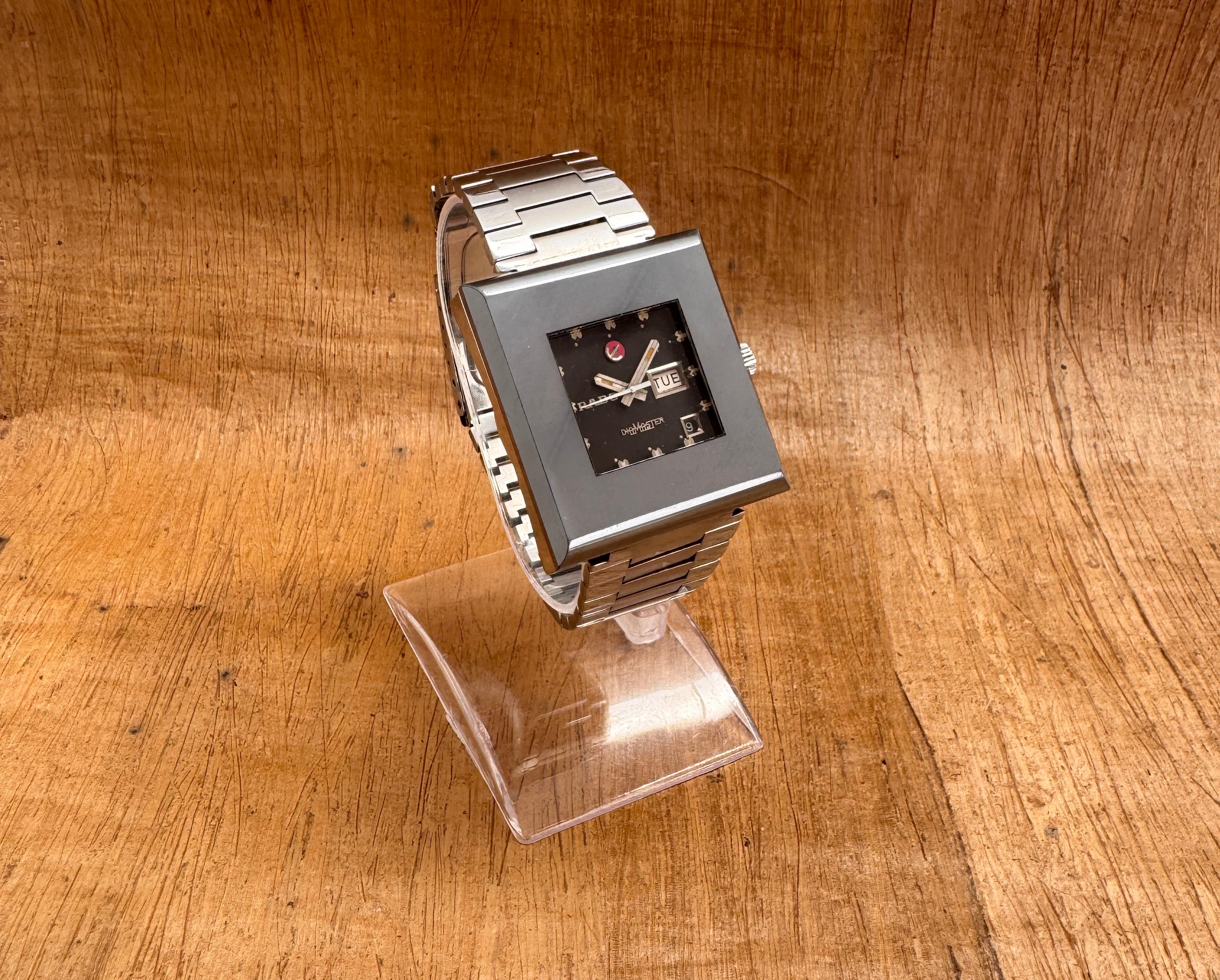 RADO DiaMaster 10 Automatico Grigio Data Giorno Bracciale Orologio formato Jumbo in scatola in vendita 4